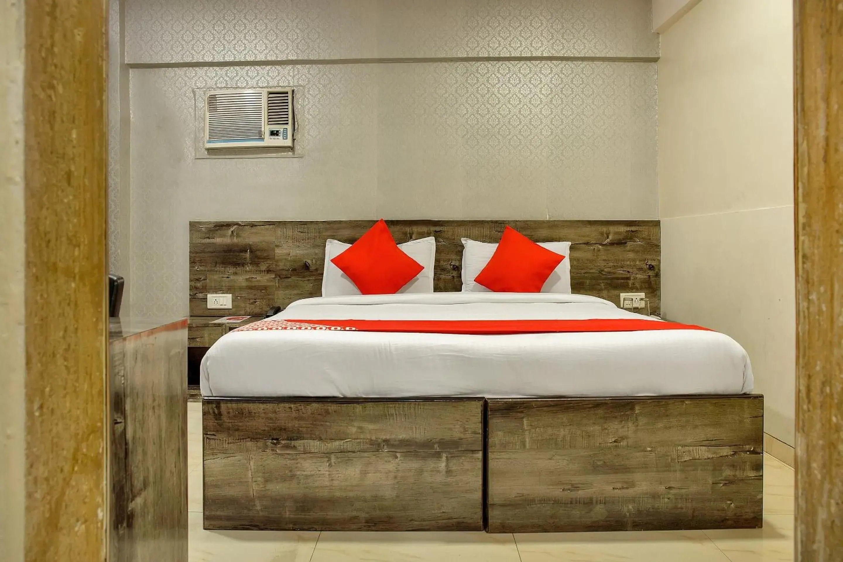 Bedroom, Bed in Hotel O Rana Residency Near Western Express Highway Metro Station Bedroom, Bed in Hotel O Rana Residency Near Western Express Highway Metro Station