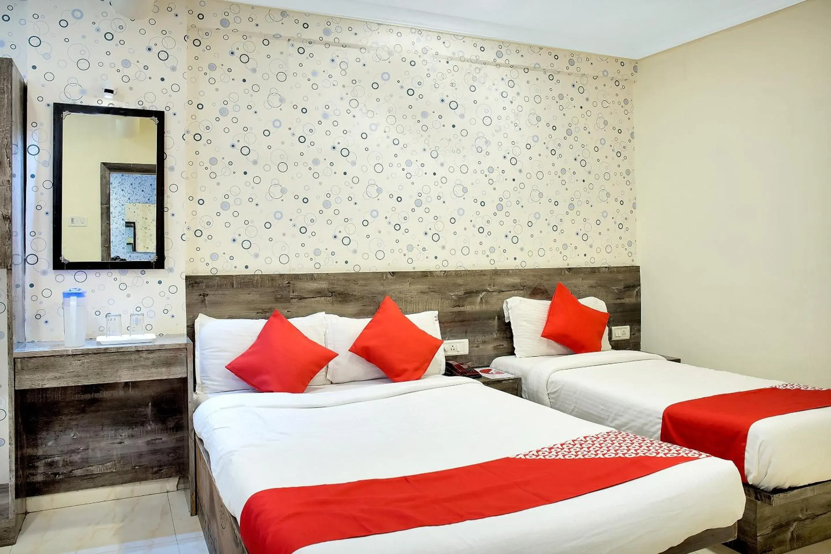 Bedroom, Bed in Hotel O Rana Residency Near Western Express Highway Metro Station Bedroom, Bed in Hotel O Rana Residency Near Western Express Highway Metro Station