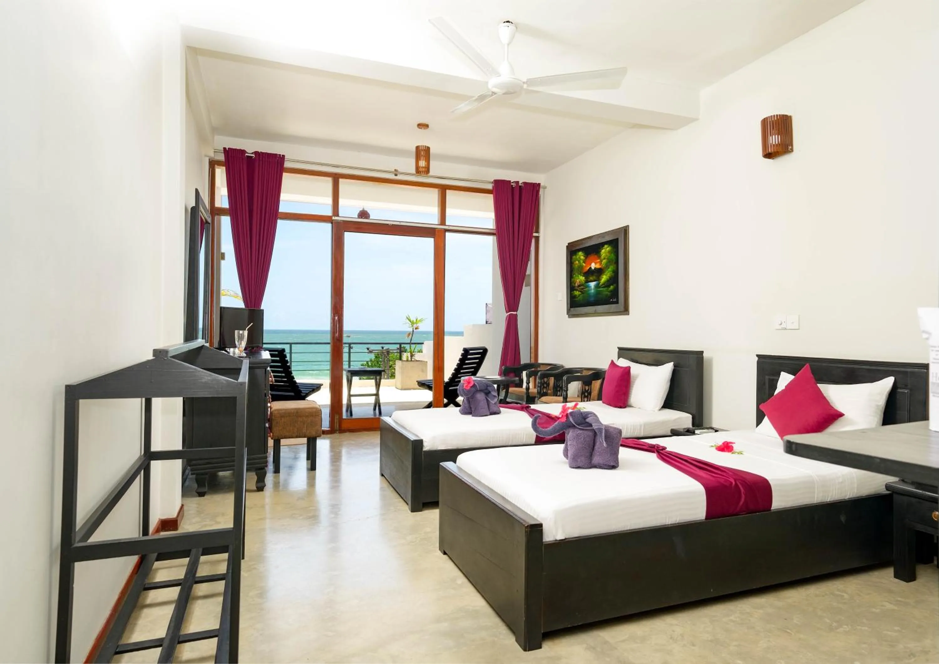 Bed in Hotel Silan Mo