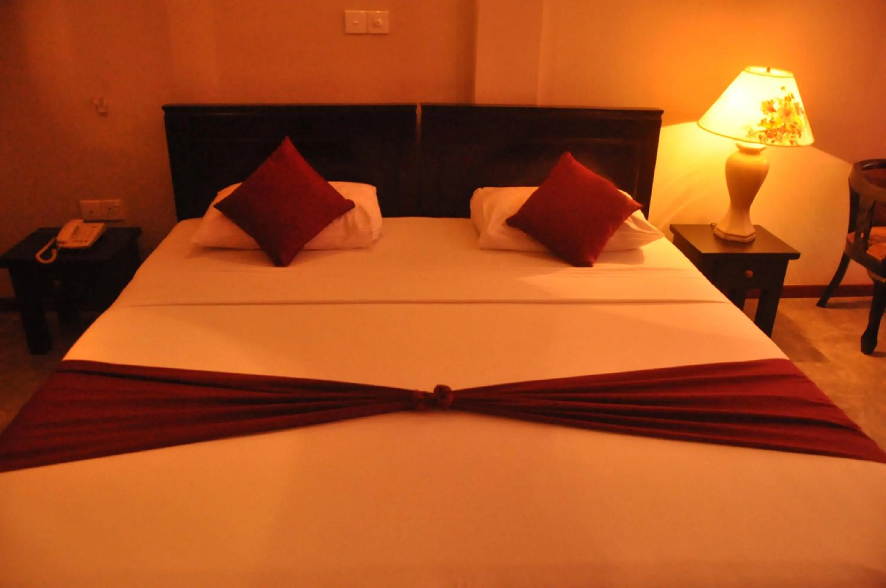 Bed in Hotel Silan Mo