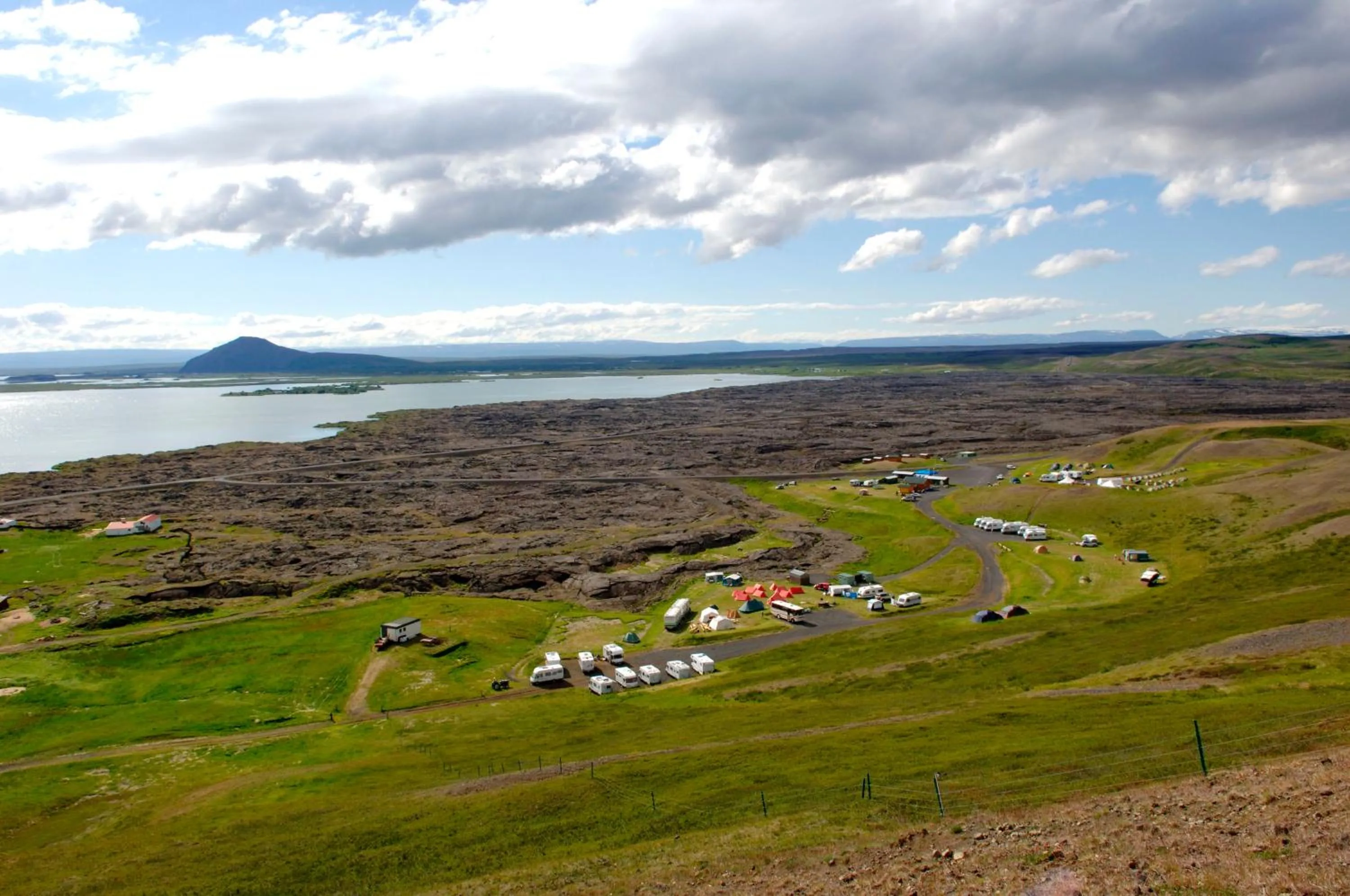 Bird's eye view in Hlid Bed and Breakfast