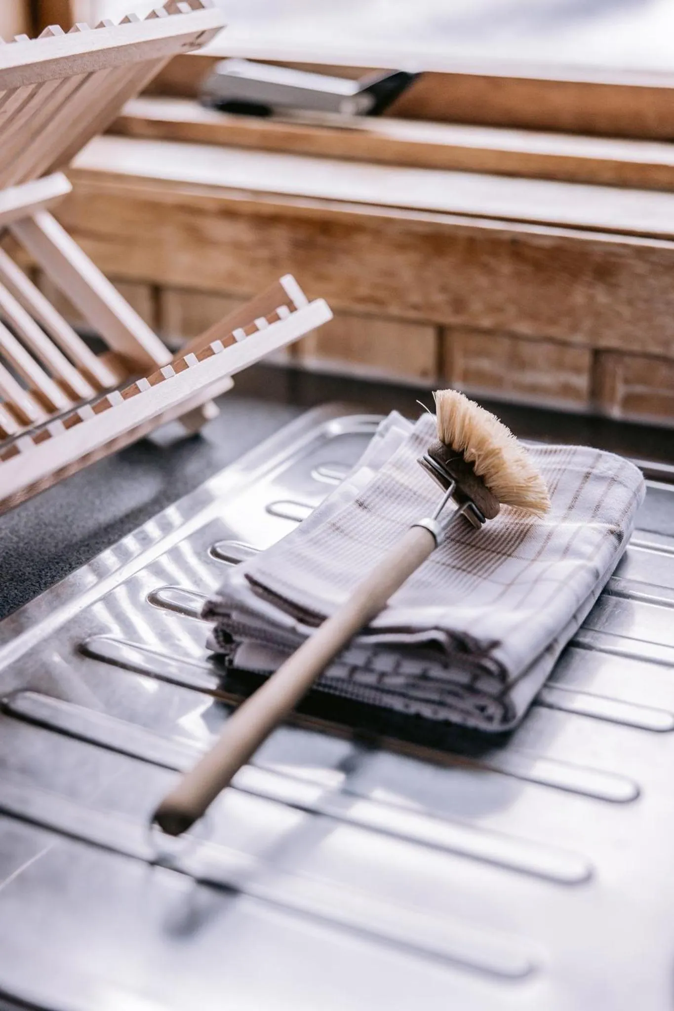 Kitchen or kitchenette in Hlid Cottages