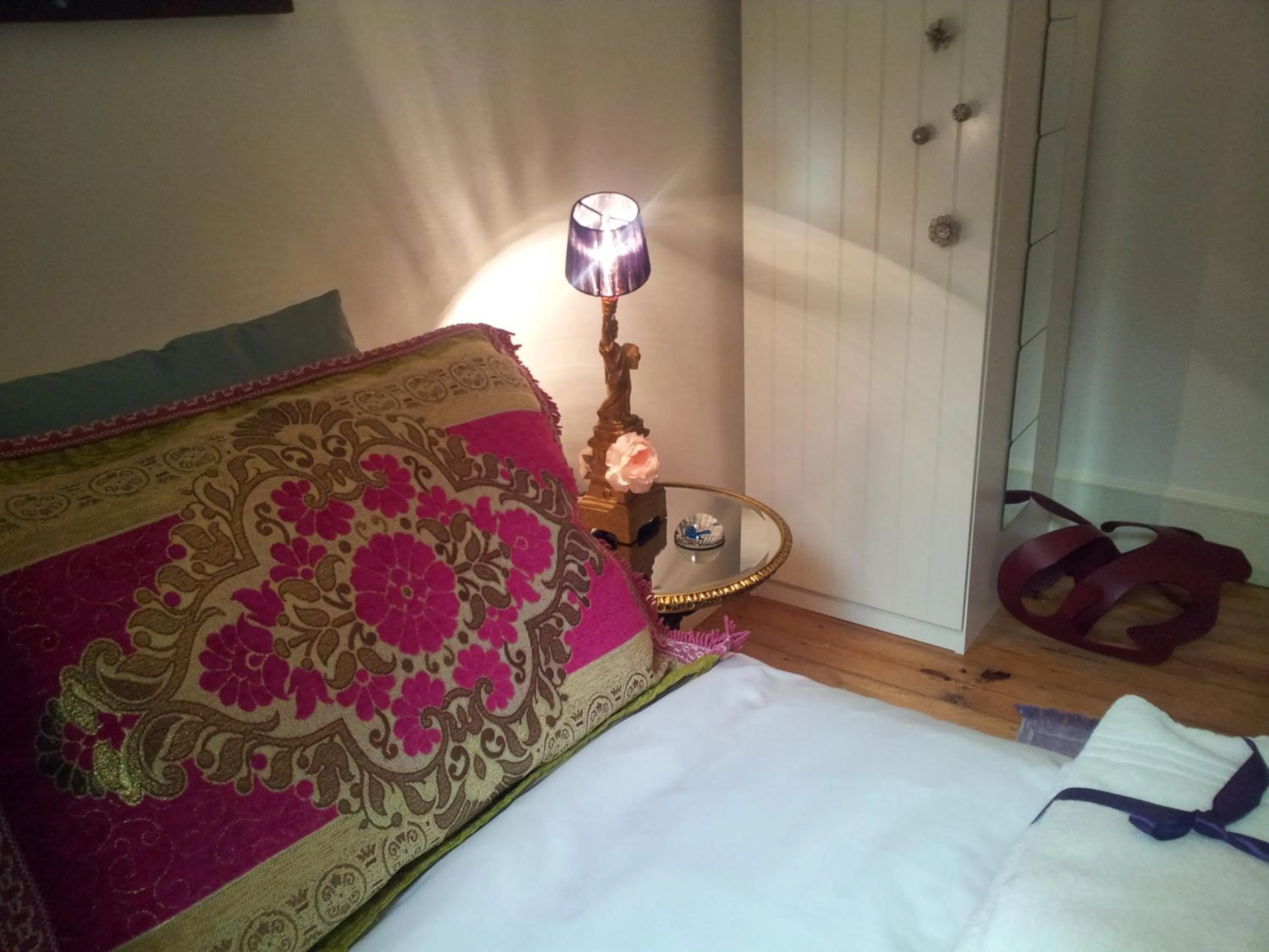 Decorative detail, Bed in Whatever Art B&B