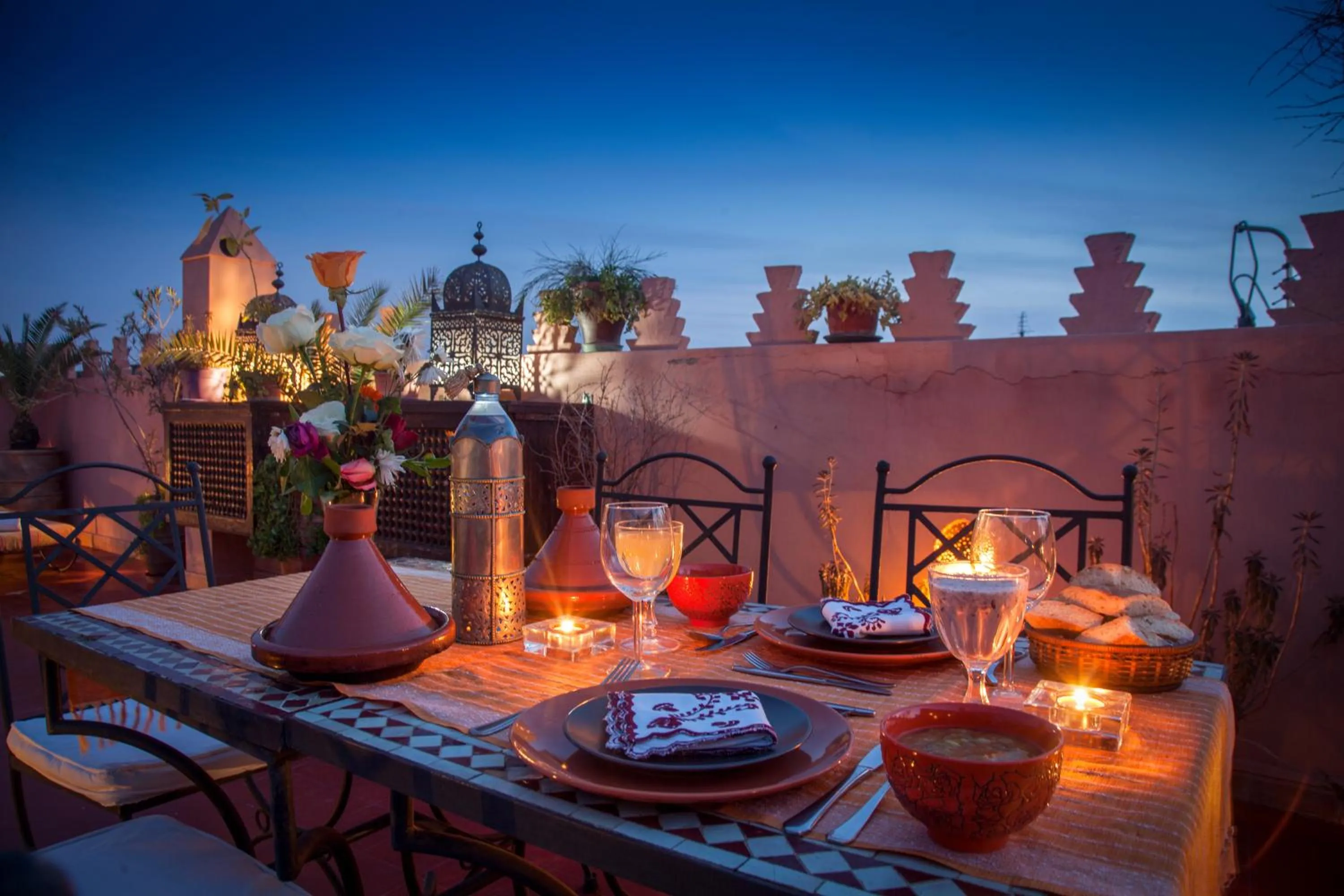 Balcony/Terrace in Riad Sable Chaud