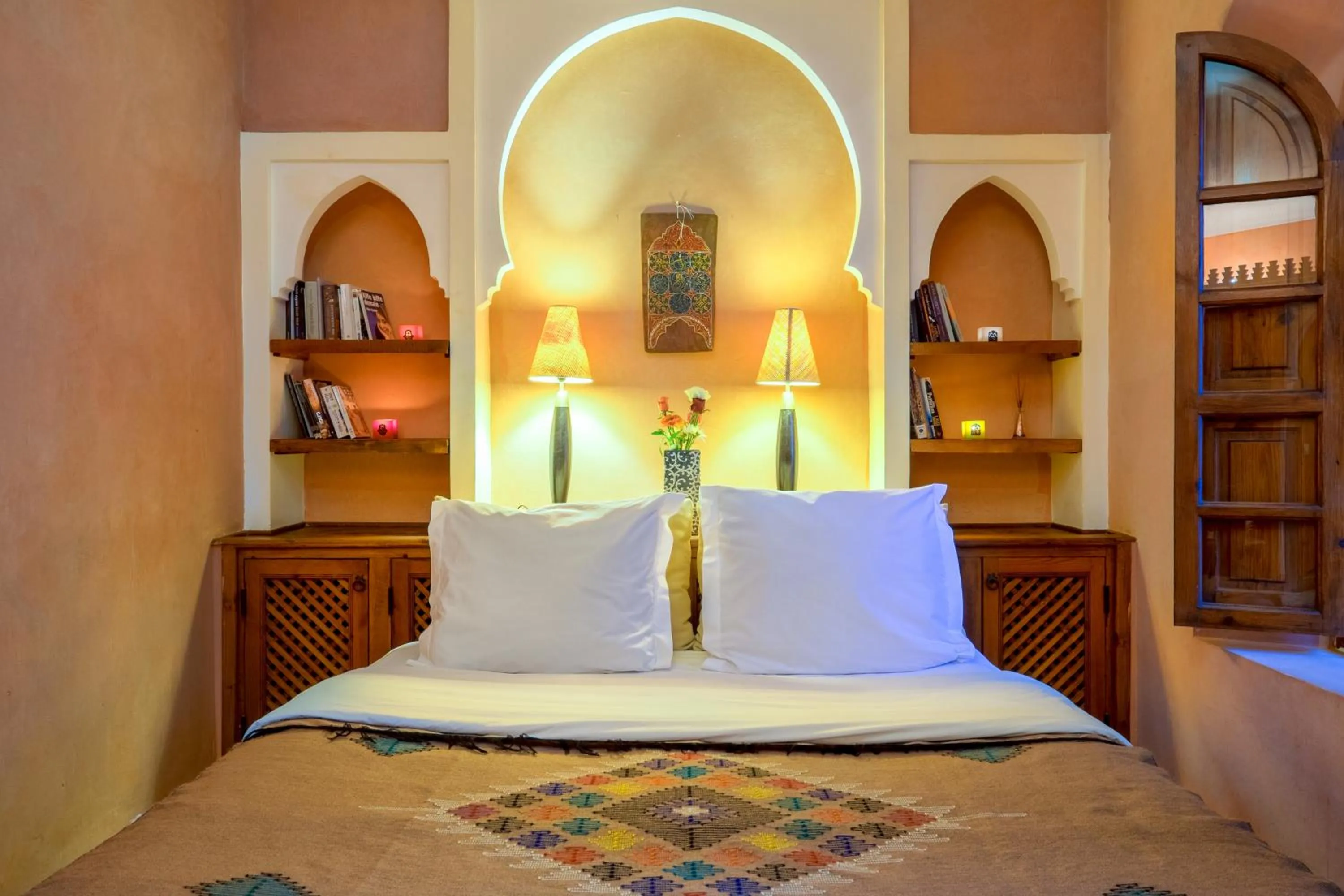 Bed in Riad Sable Chaud