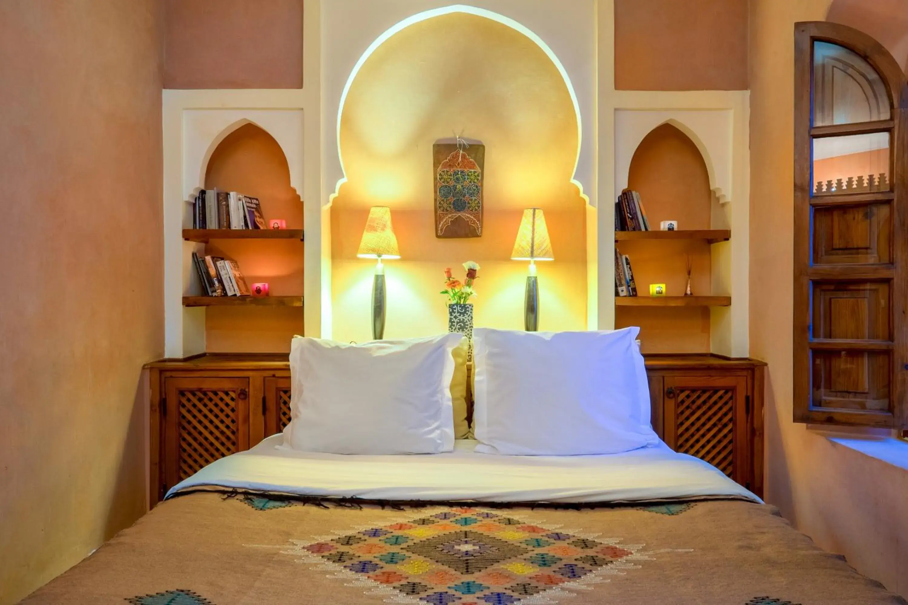 Bed in Riad Sable Chaud Bed in Riad Sable Chaud