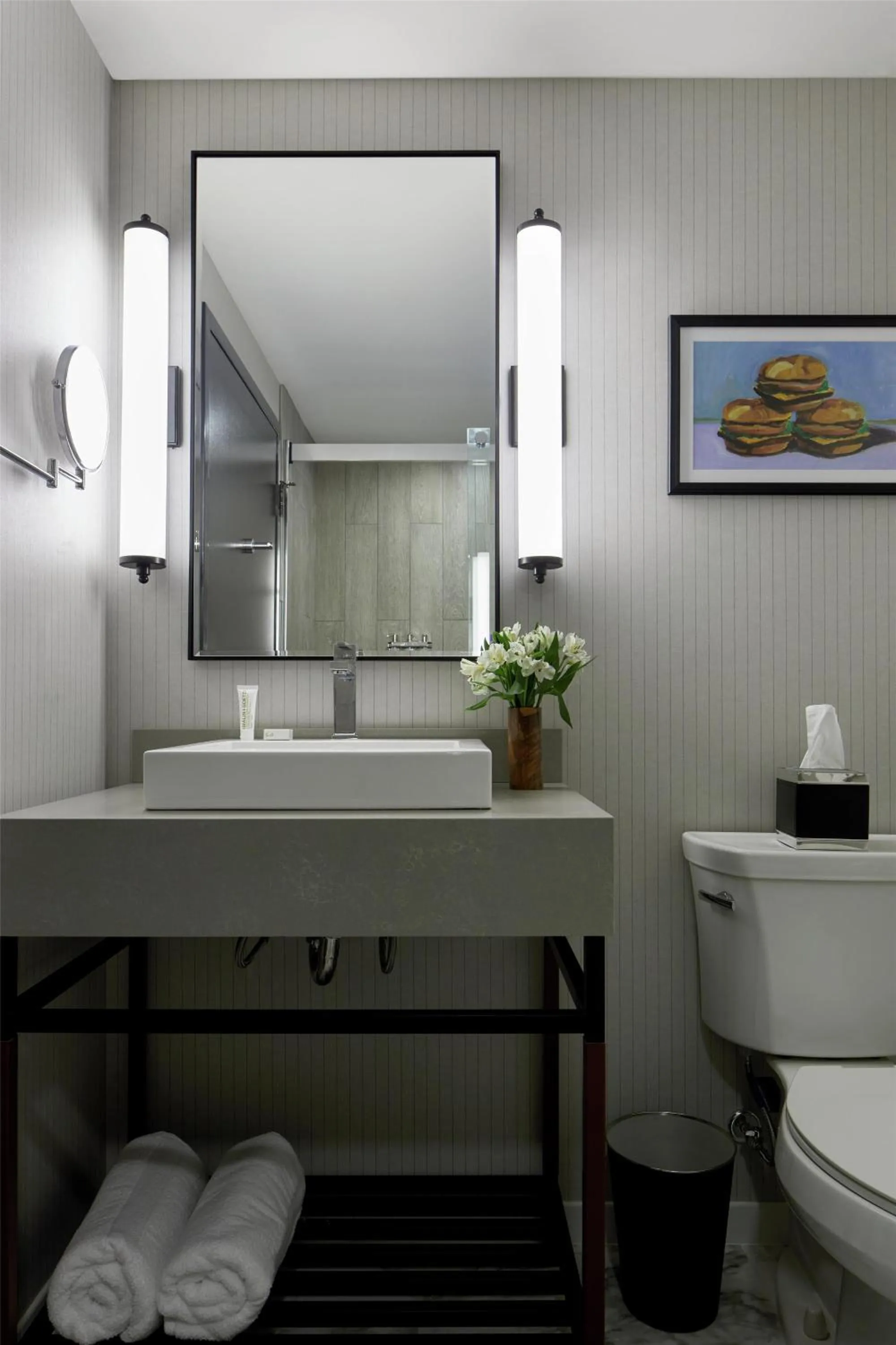 Bathroom in Graduate by Hilton Columbus