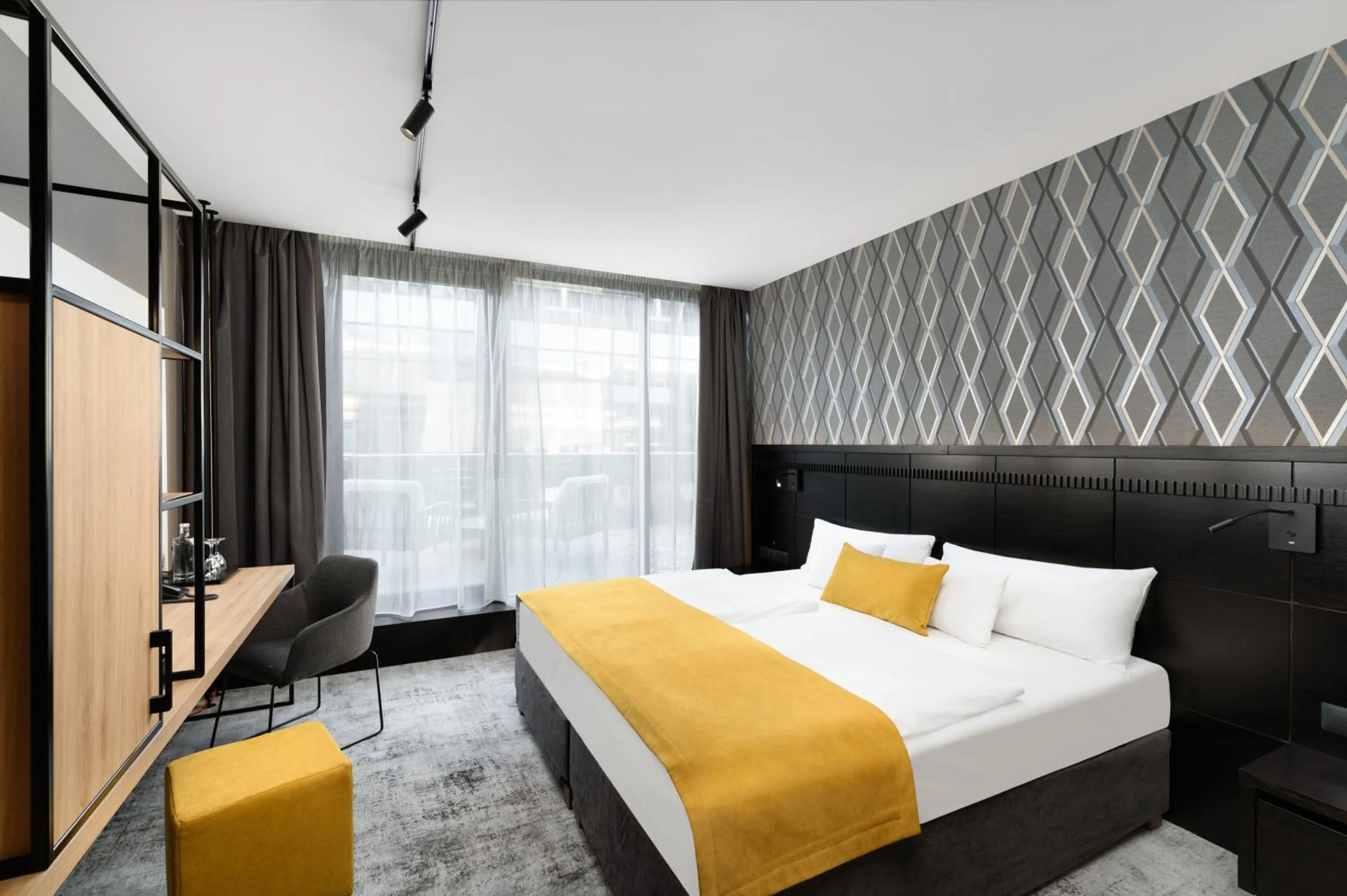 Bed in Art Hotel Szeged