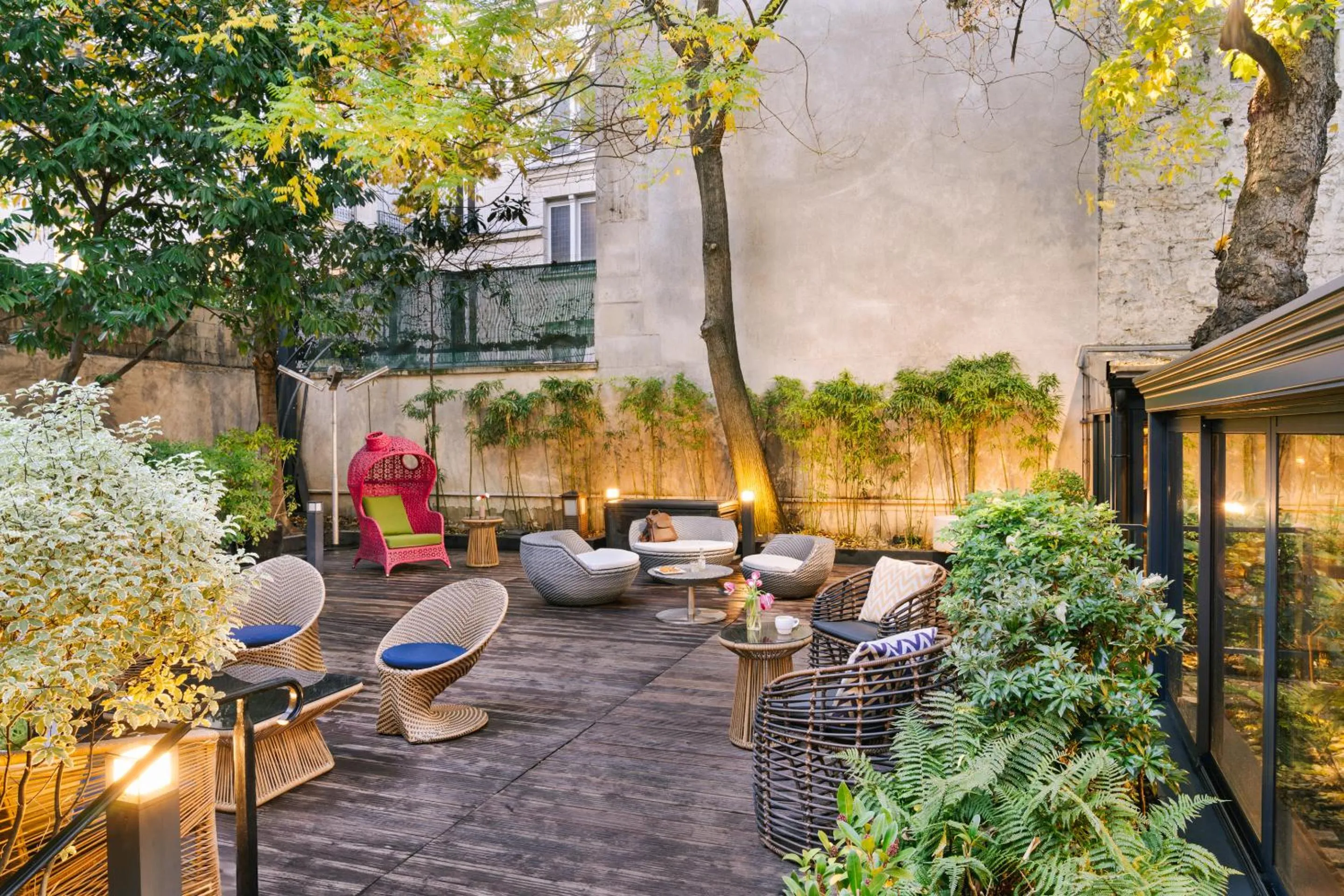 Patio in Hôtel Atala Champs Elysees