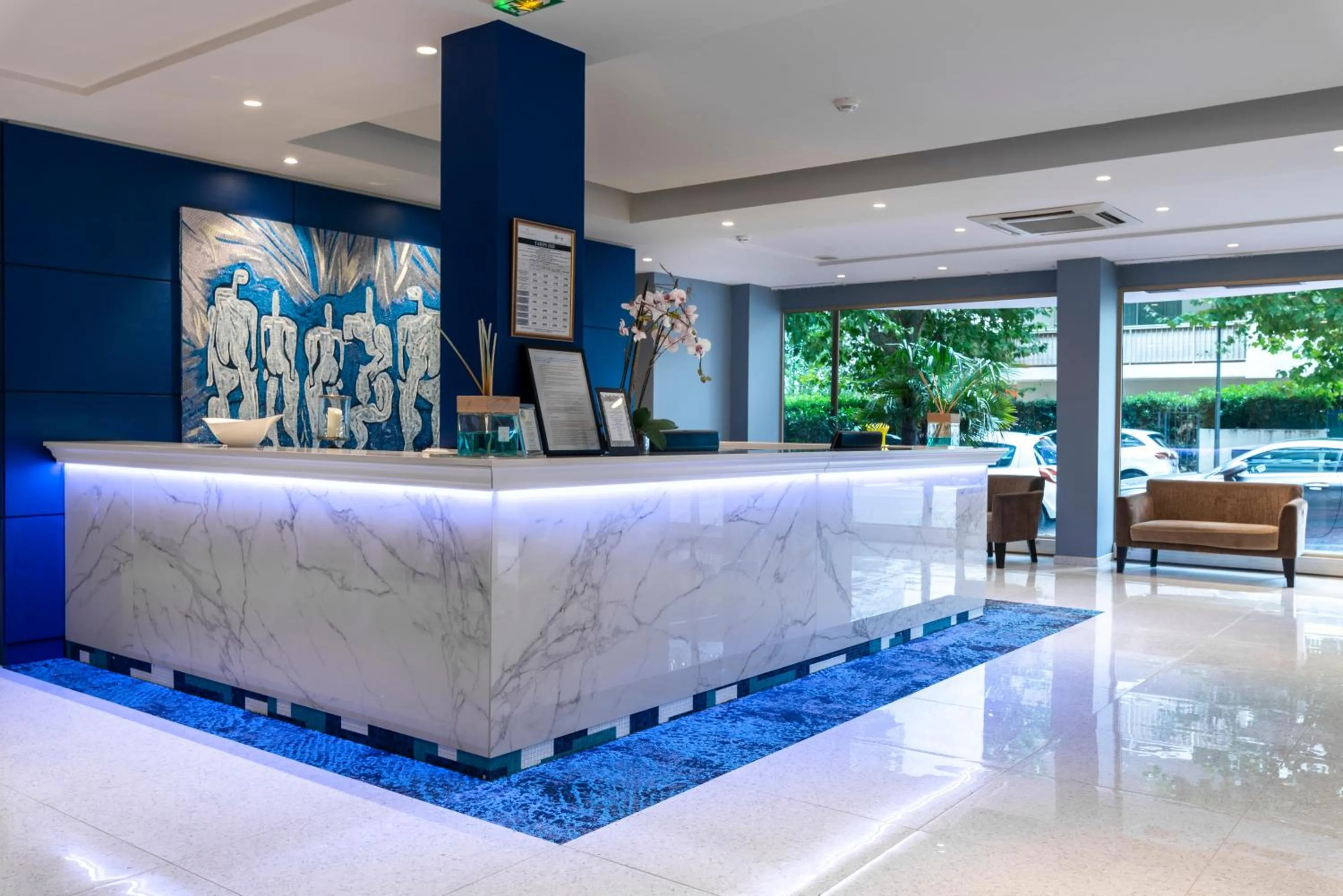 Lobby or reception in Juliana Hotel Cannes
