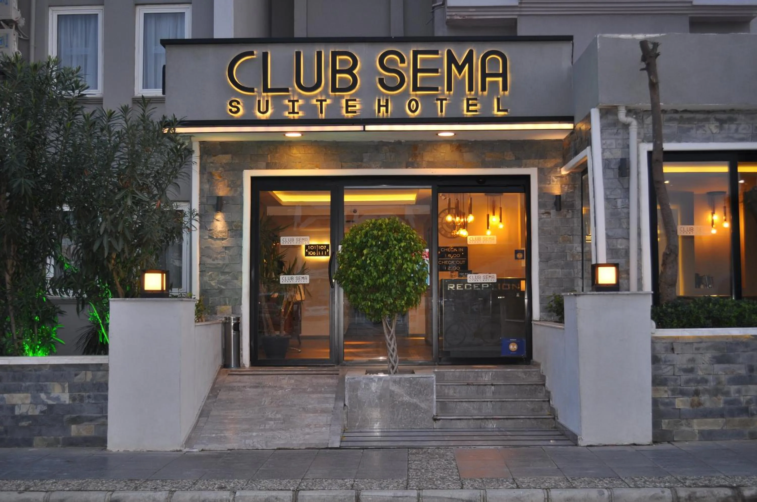 Facade/entrance in Club Sema Suite Hotel