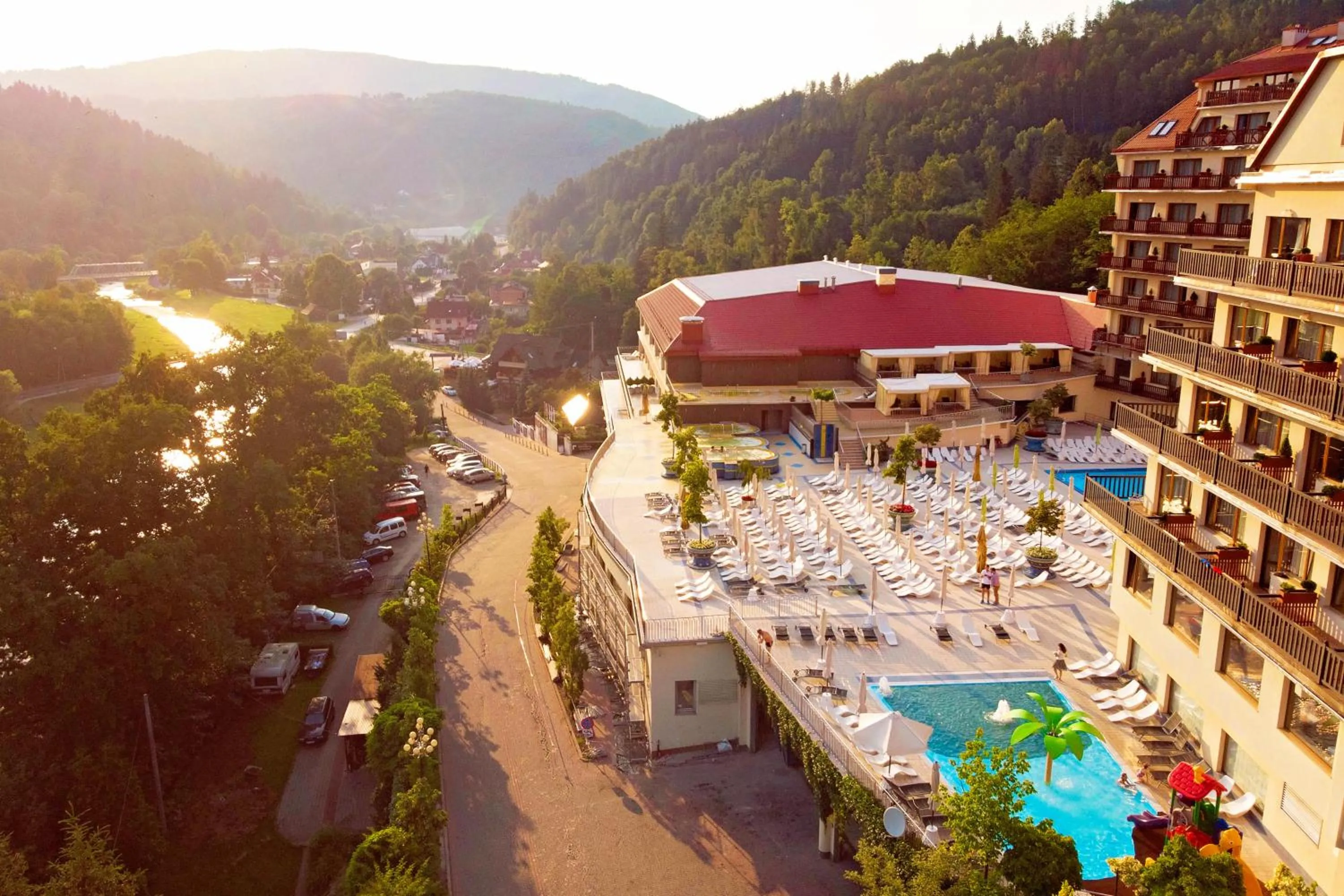 Bird's eye view in Hotel Gołębiewski Wisła