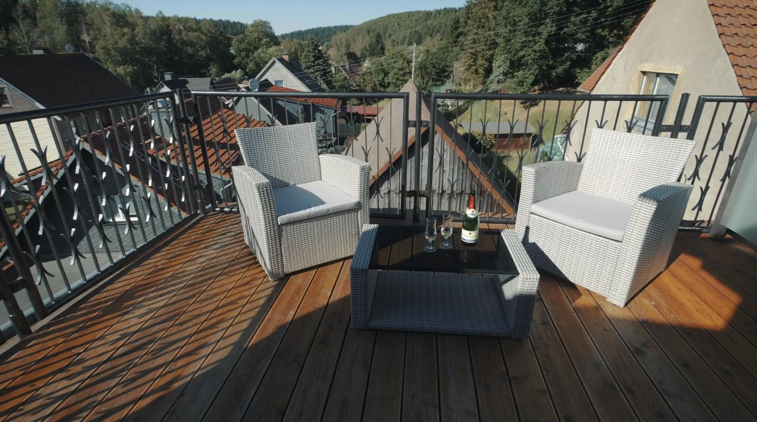 Triple Room with Balcony in Hotel & Restaurant Druidenstein Triple Room with Balcony in Hotel & Restaurant Druidenstein