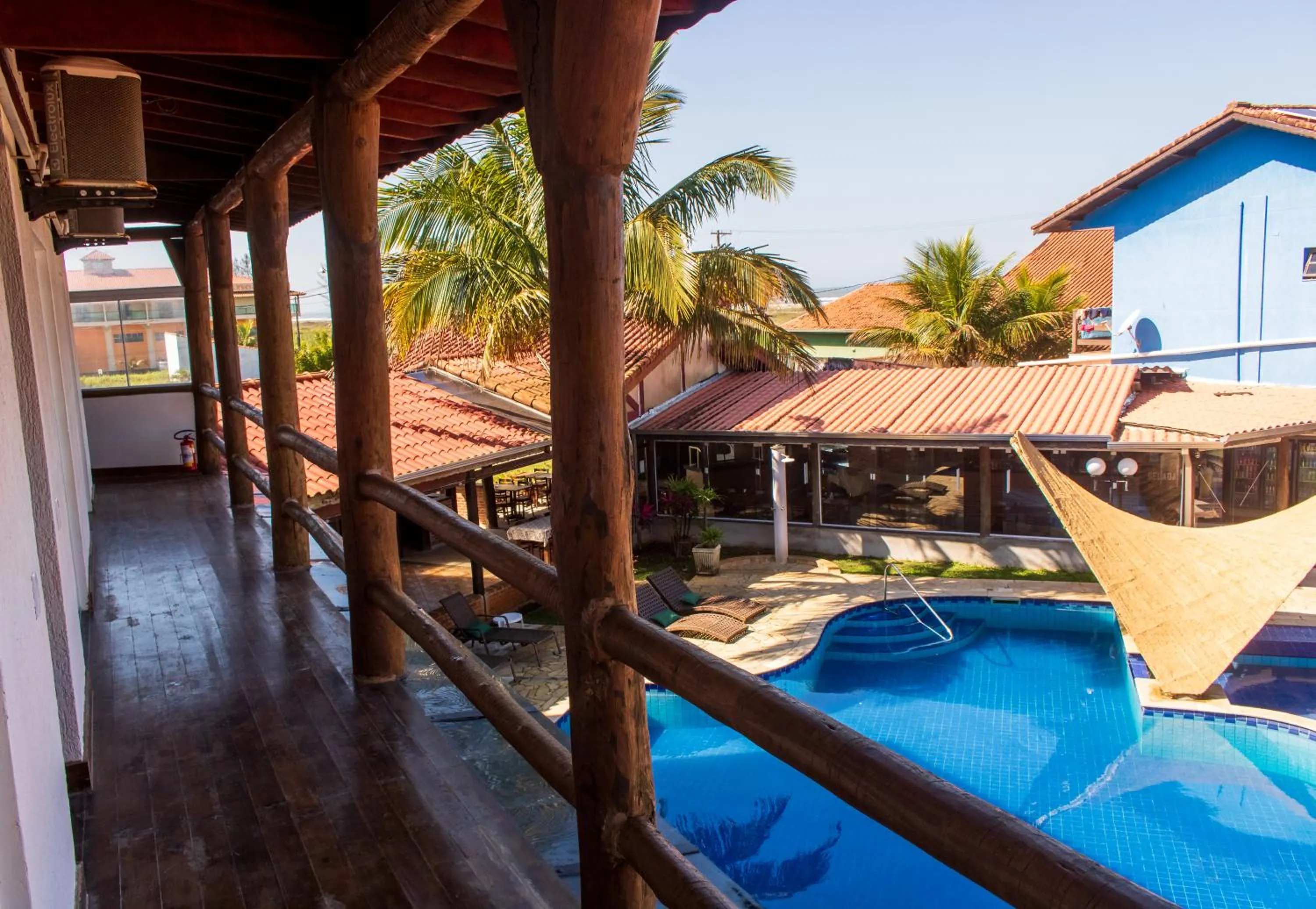 Pool view in Toya Hotel