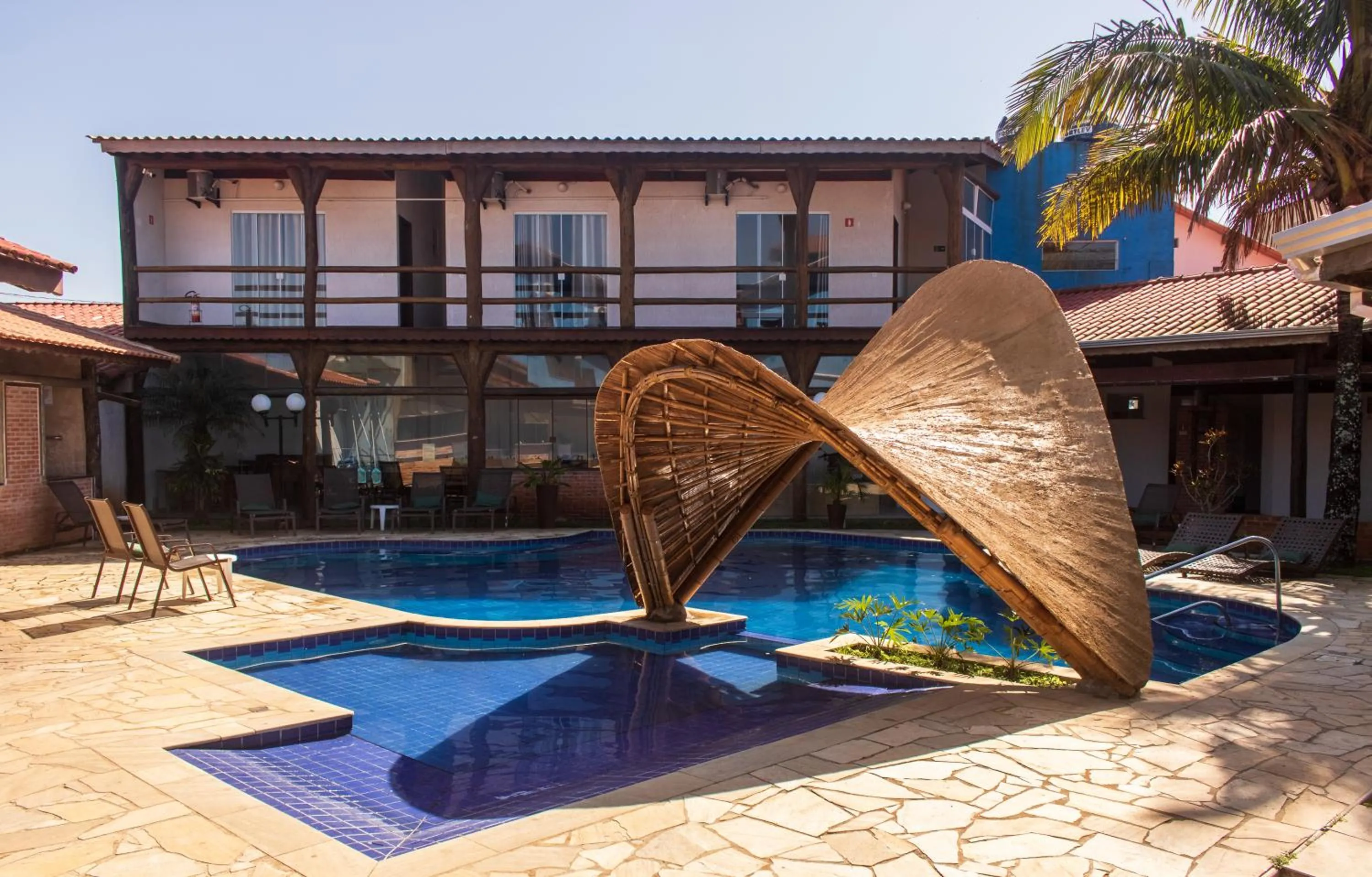 Pool view in Toya Hotel