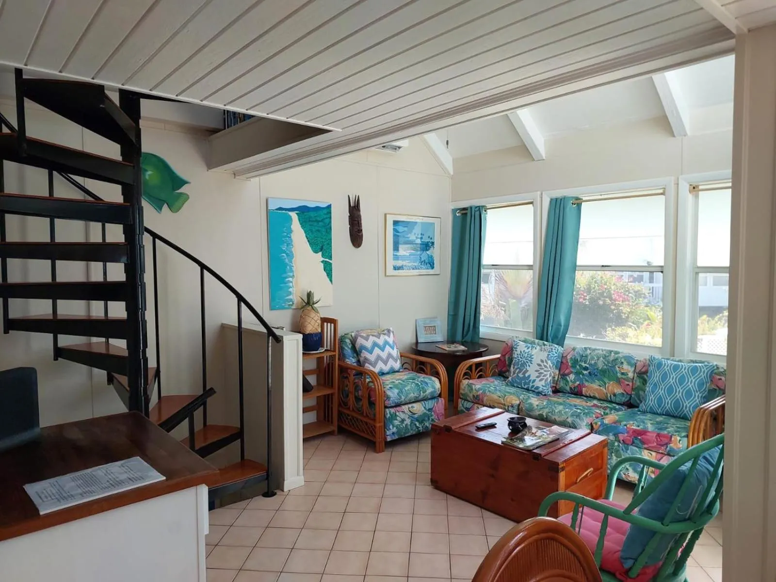 Living room in Sealofts On The Beach