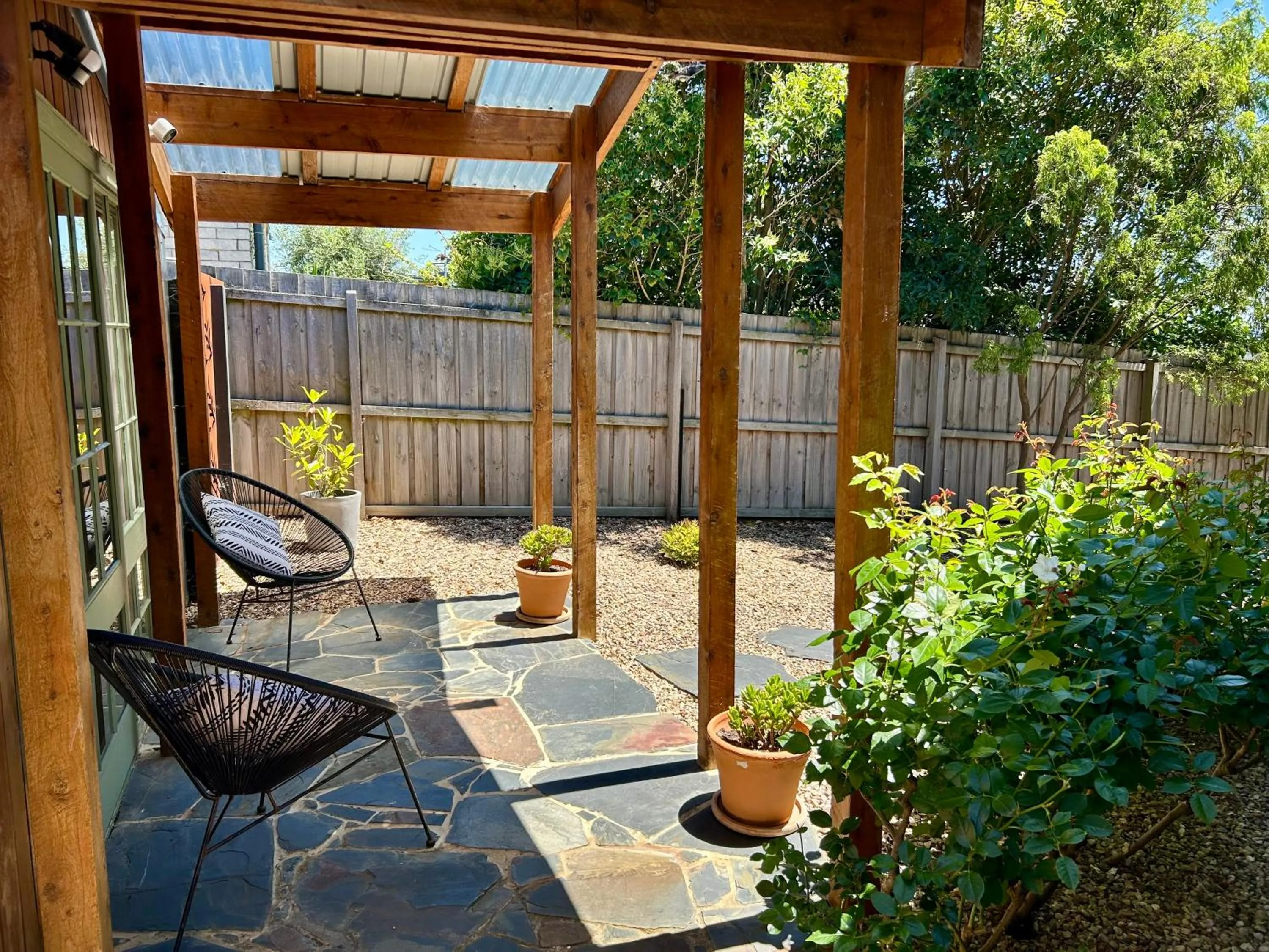 Patio in The Cosy Bungalow