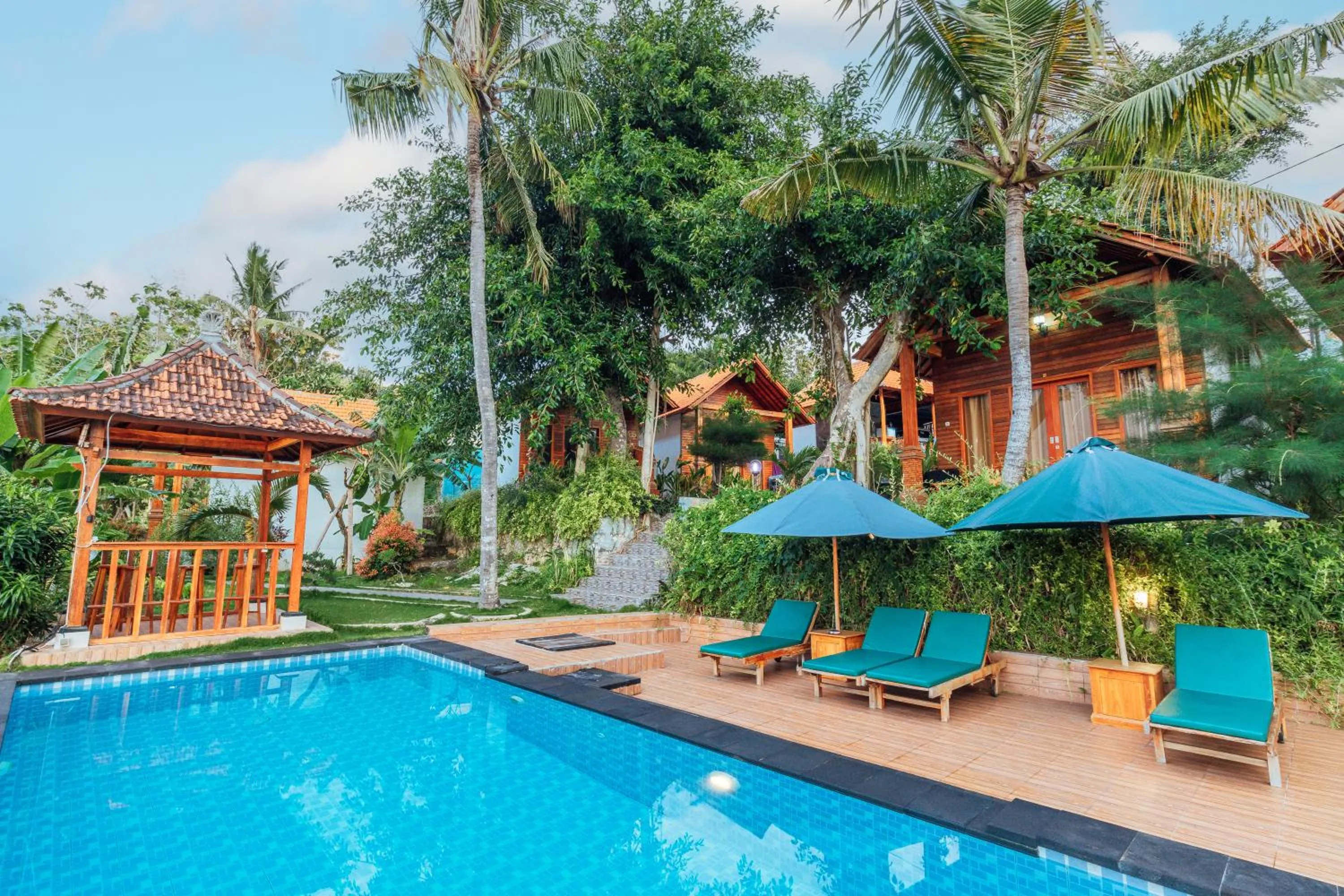 Pool view in Green Valley Bungalow