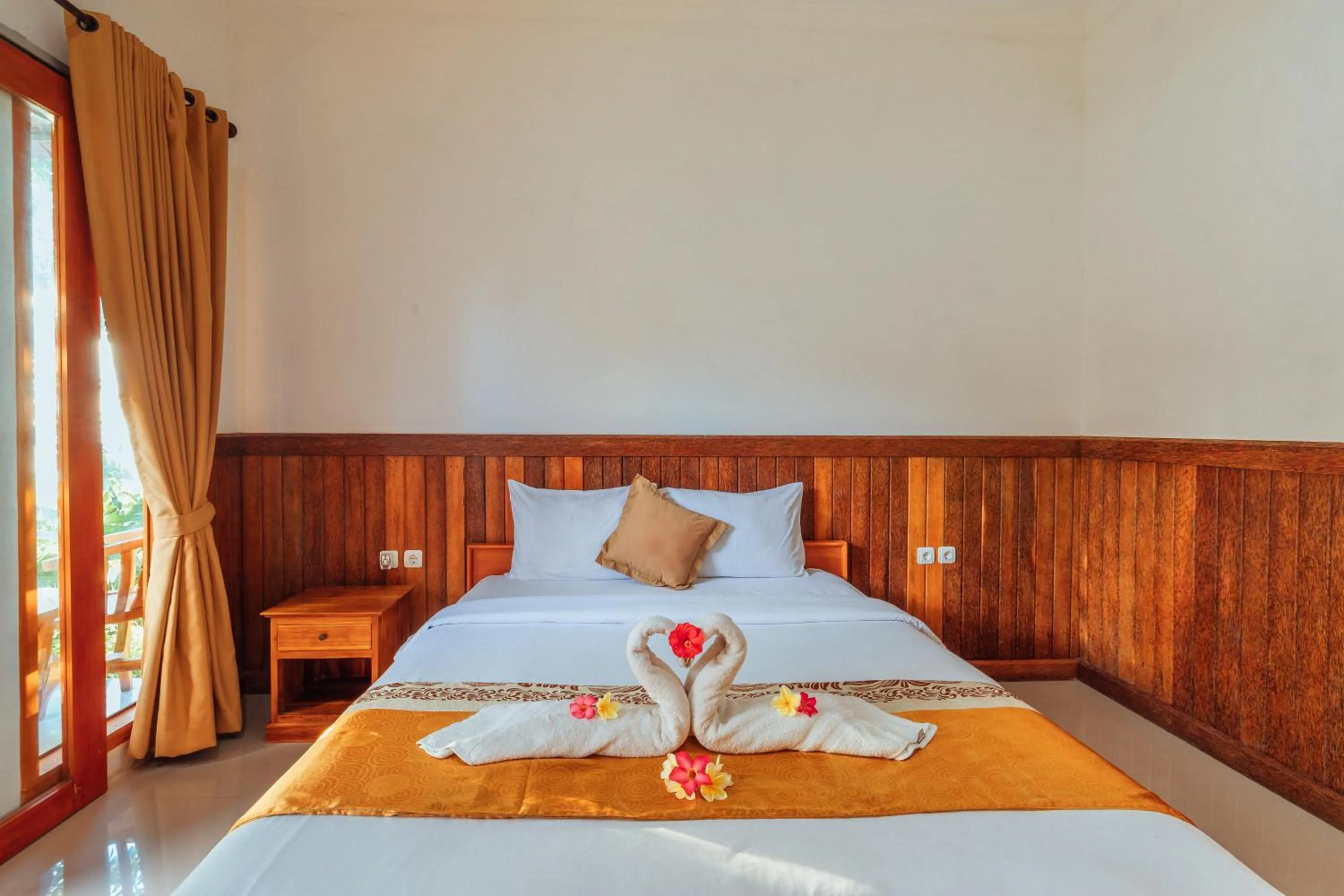 Bed in Green Valley Bungalow