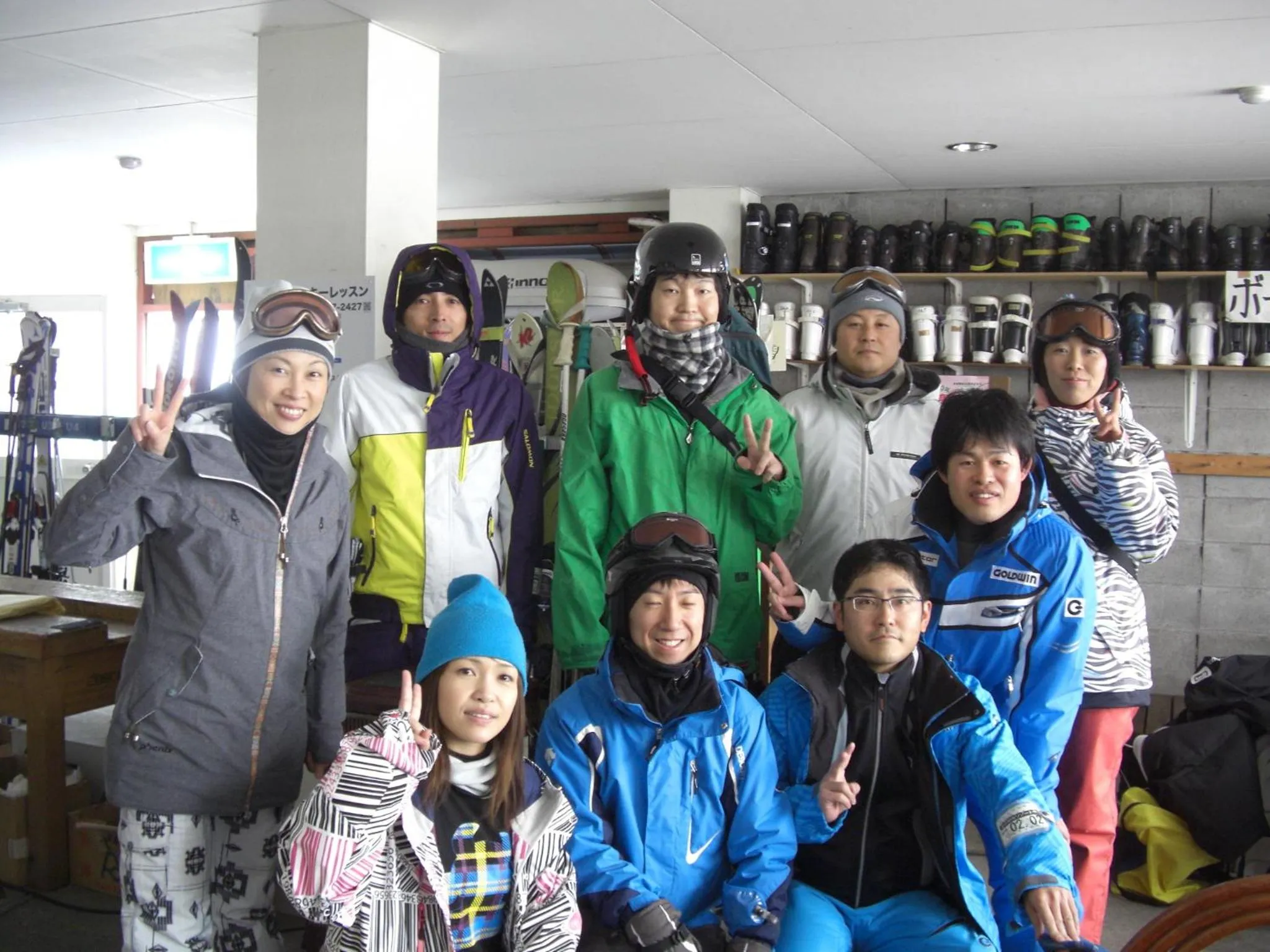 group of guests in Akakura Yours Inn
