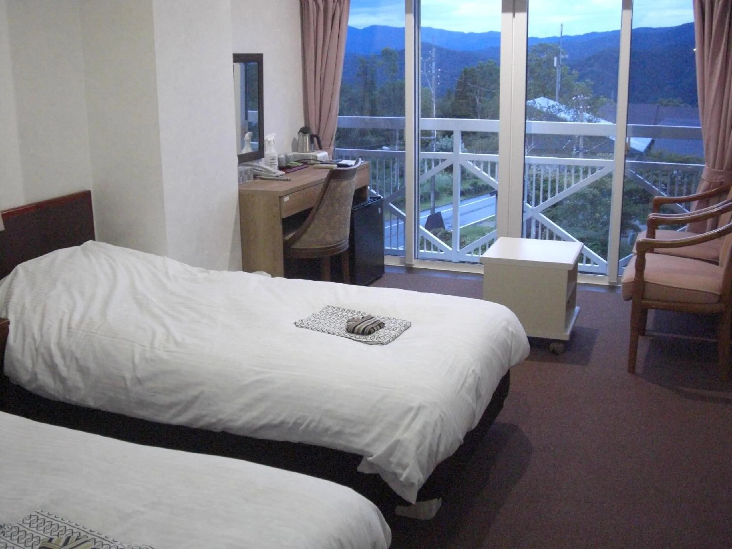 Bed in Akakura Yours Inn