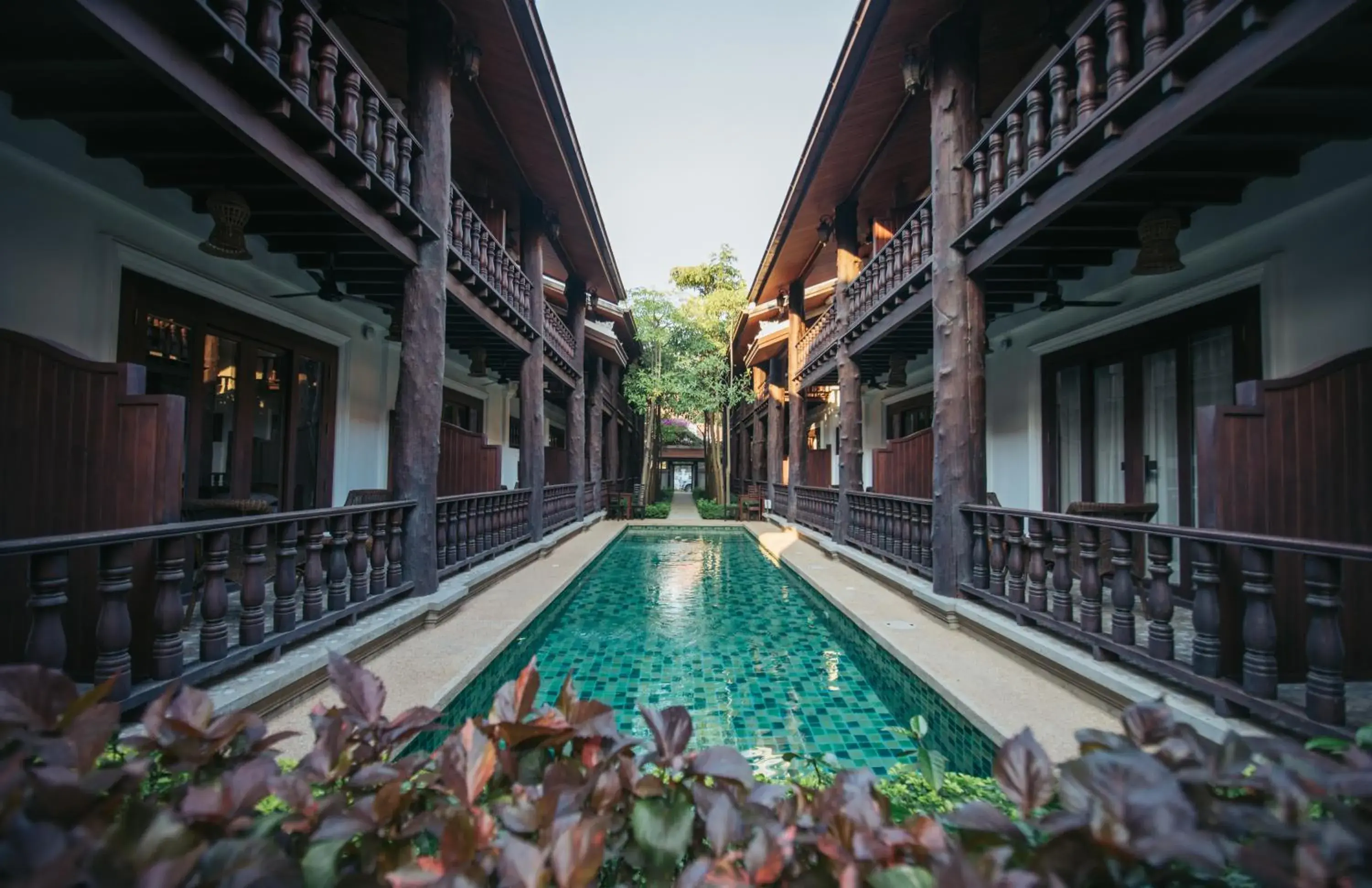 Swimming pool in Treasure Hotel Laos Swimming pool in Treasure Hotel Laos