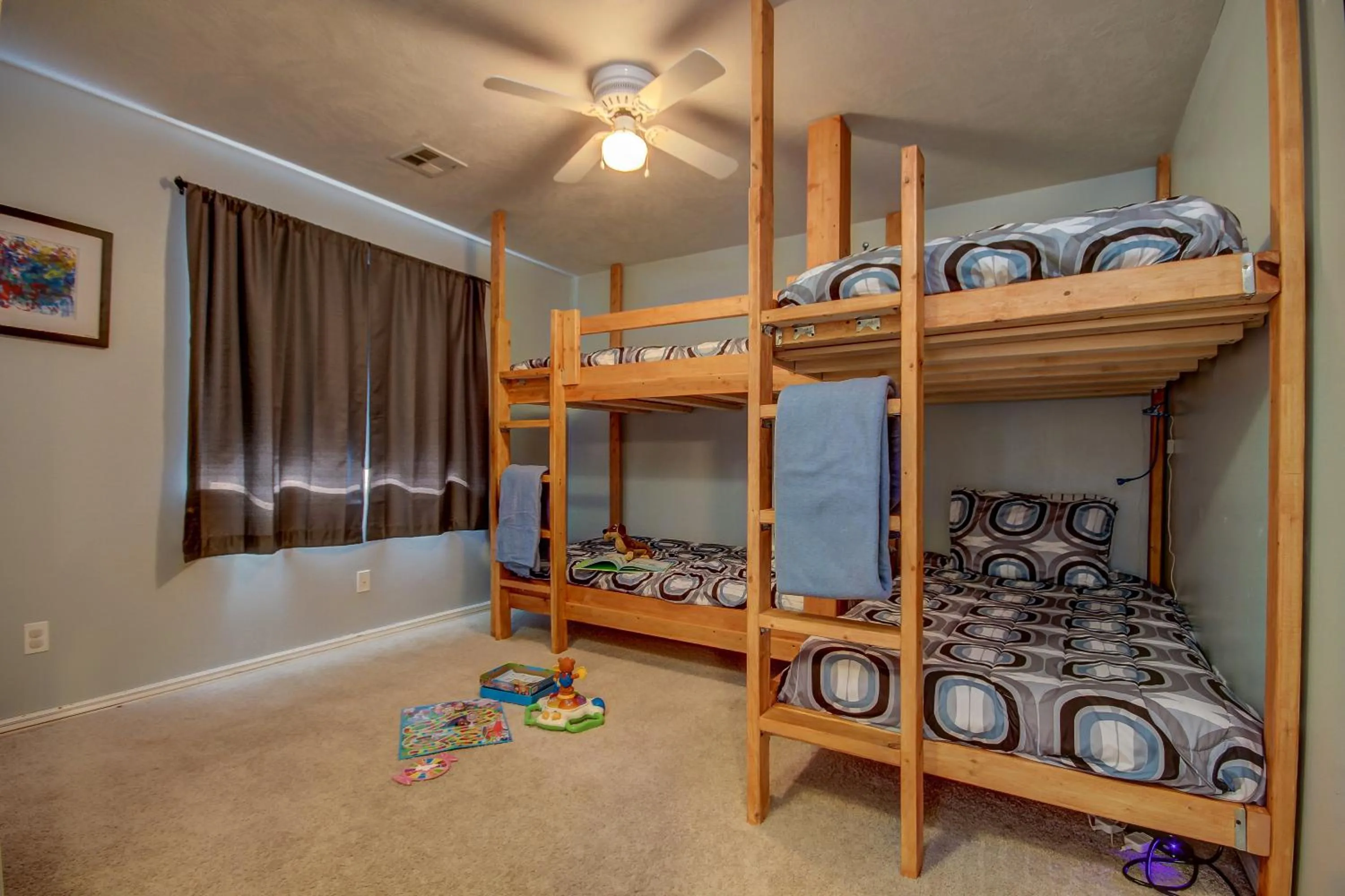 Bed in Pecan Point by KABINO Mountain Trail Access Foosball Table Private Yard Firepit WiFi Grill