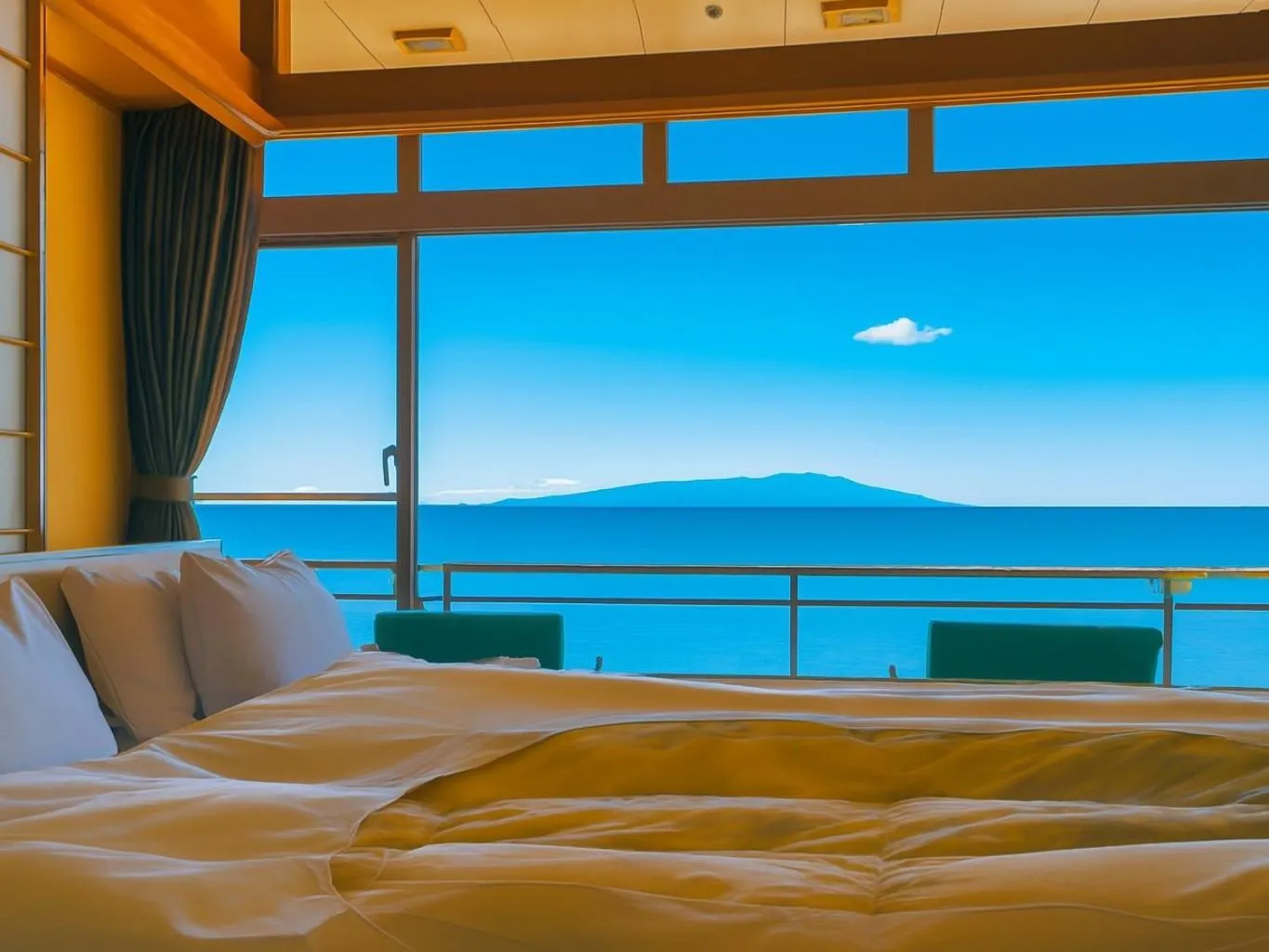 Photo of the whole room, Bed in Atagawakan