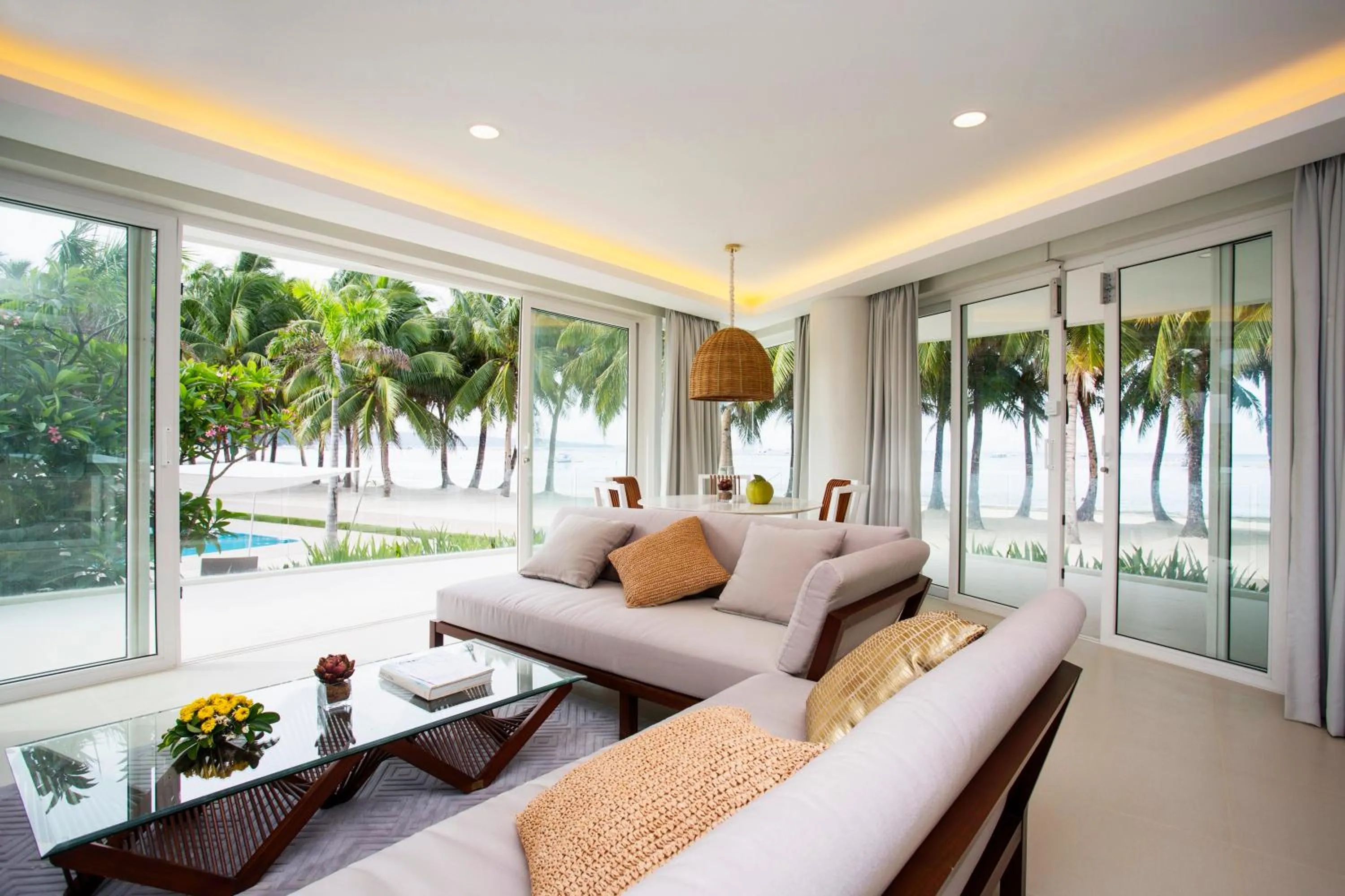 Living room in Aqua Boracay