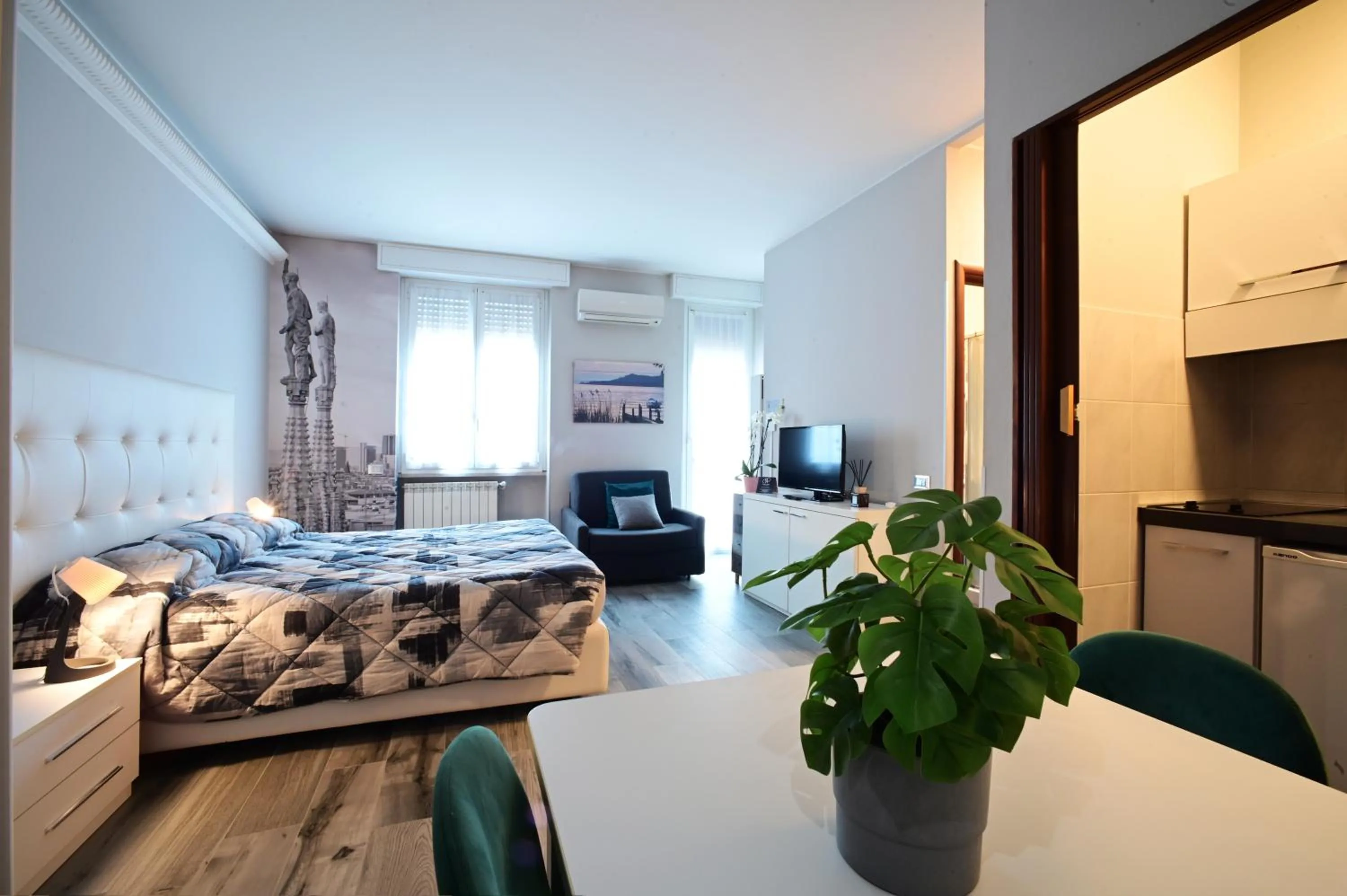 Bed in Holiday Homes Aparthotel Milano
