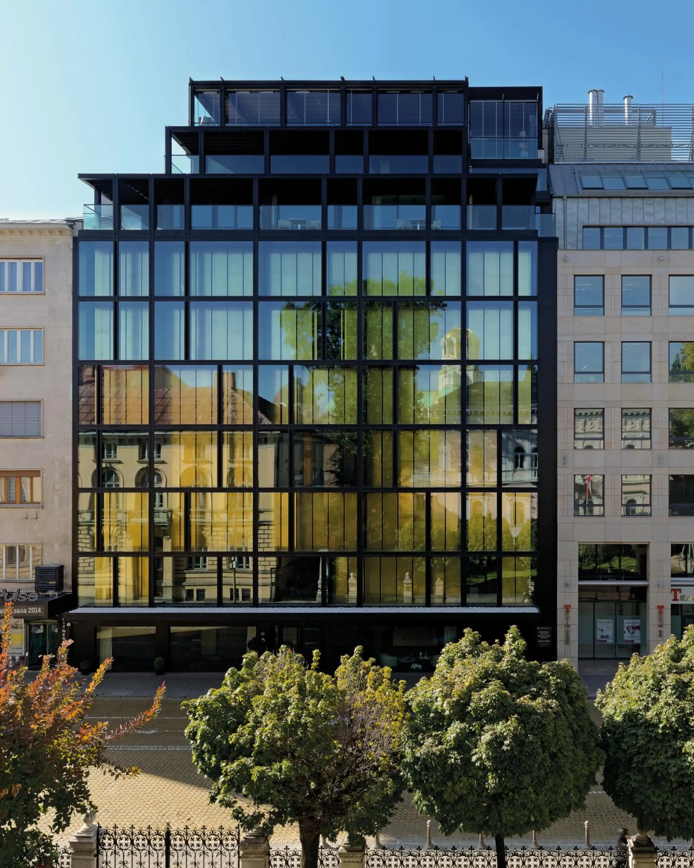 Facade/entrance in Sense Hotel Sofia, a Member of Design Hotels