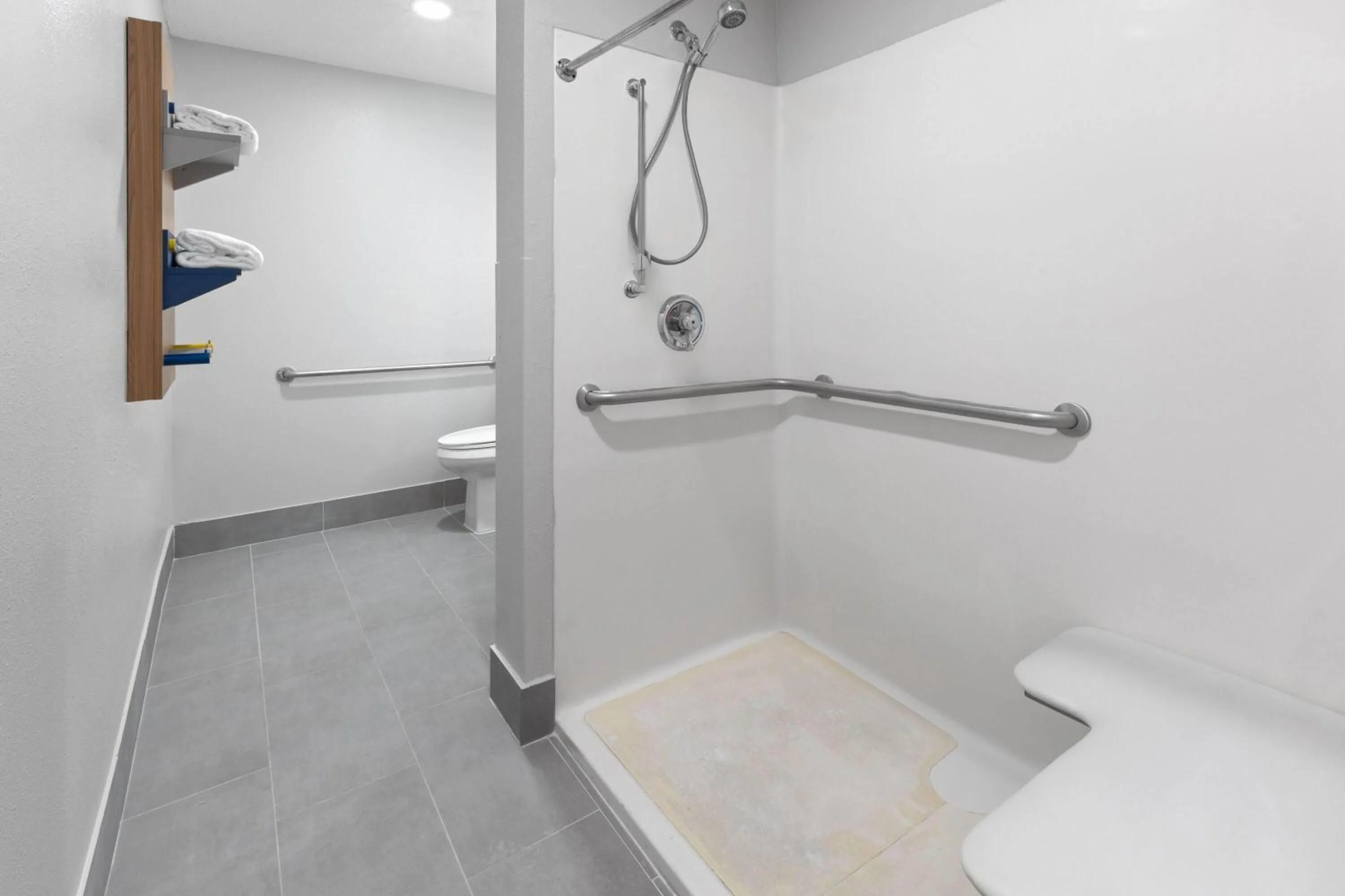 Shower in Microtel Inn & Suites by Wyndham Sioux Falls