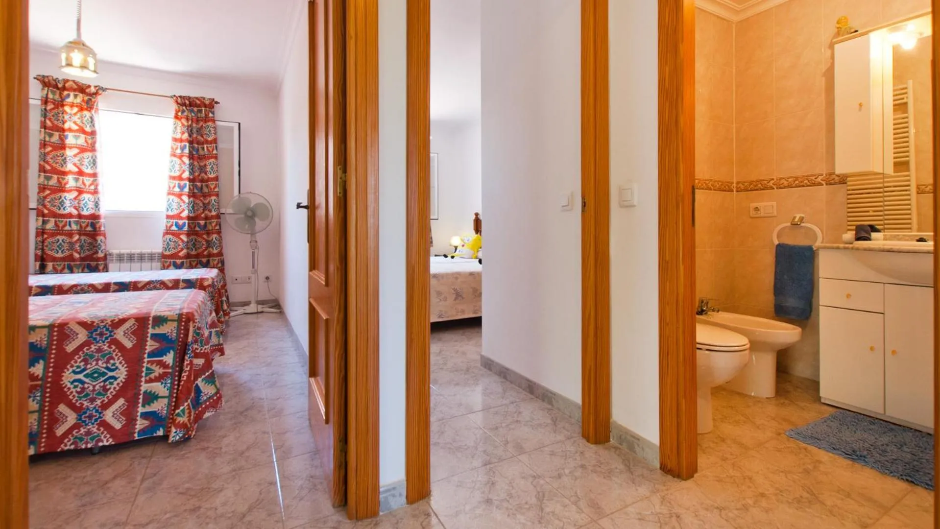 Bathroom, Bed in C237 Estrella Azul by Mallorca Villa Selection