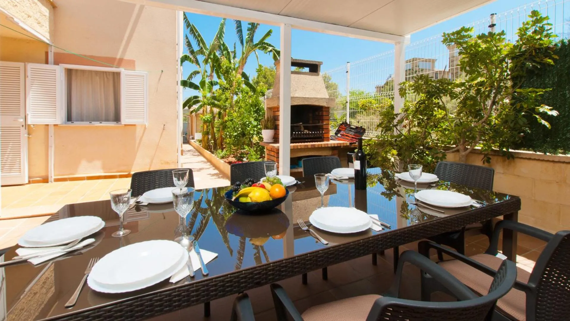 BBQ facilities in C237 Estrella Azul by Mallorca Villa Selection