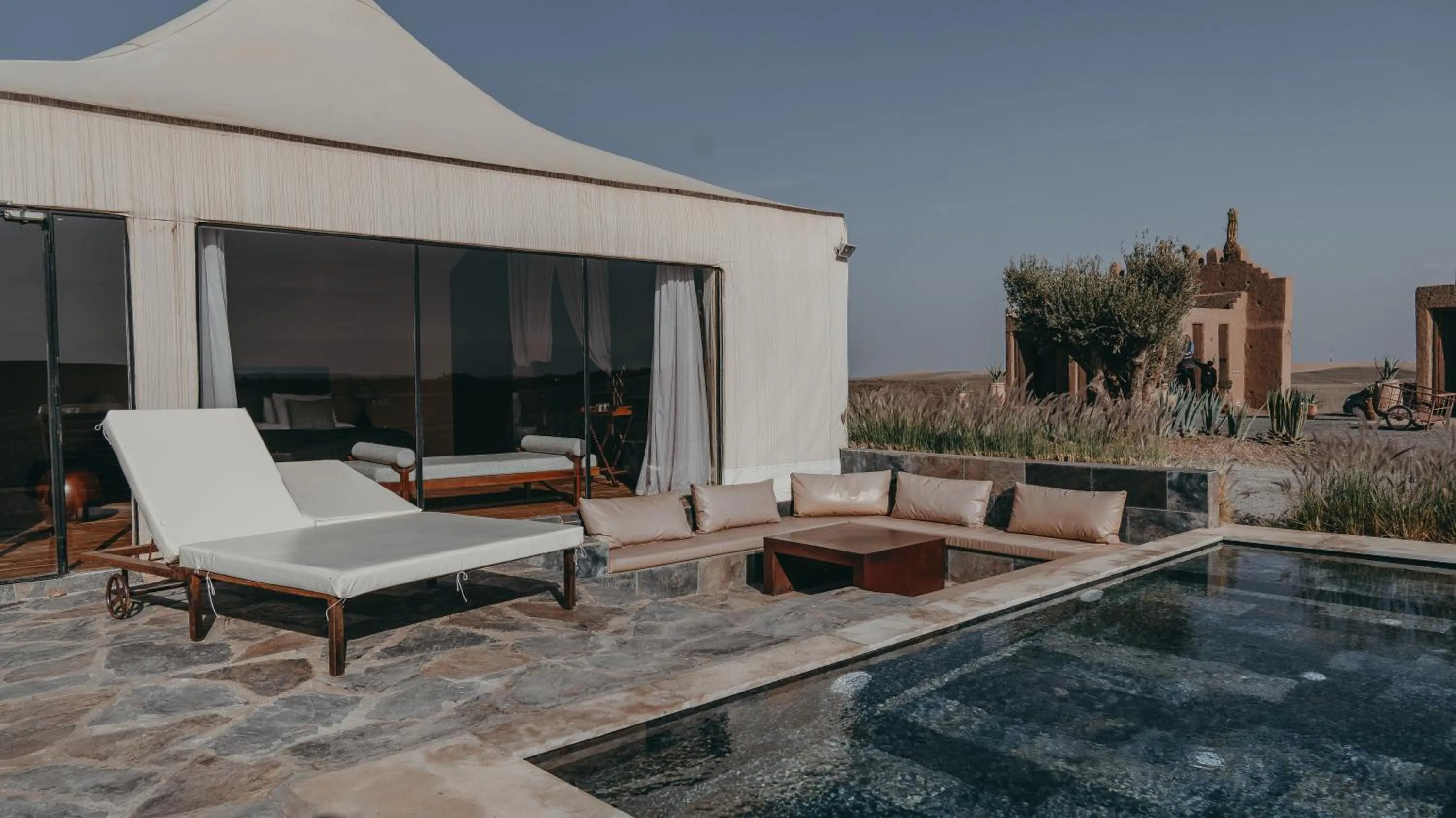 Natural landscape in The White Camel Camp - Agafay Desert Activities