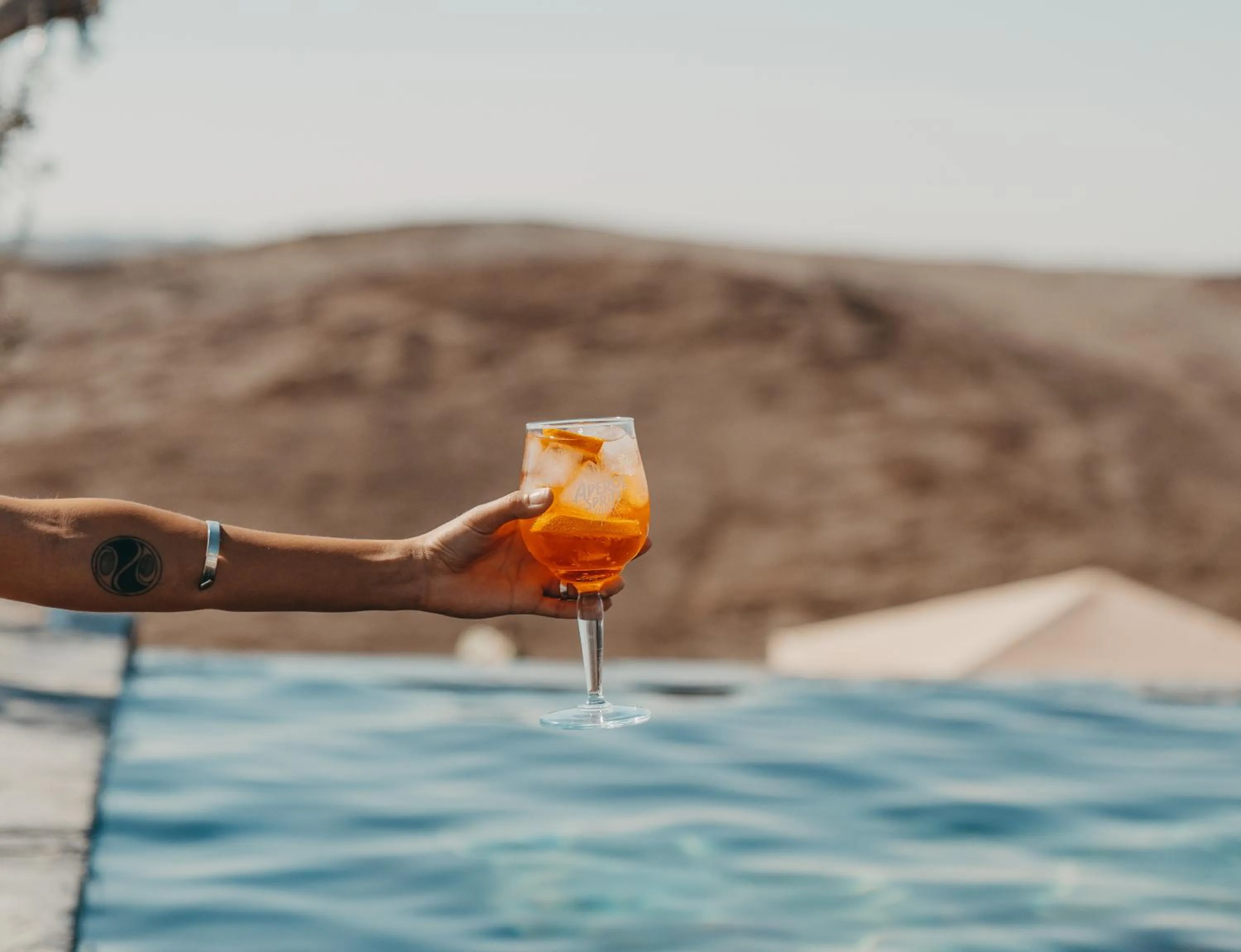 Food and drinks in The White Camel Camp - Agafay Desert Activities