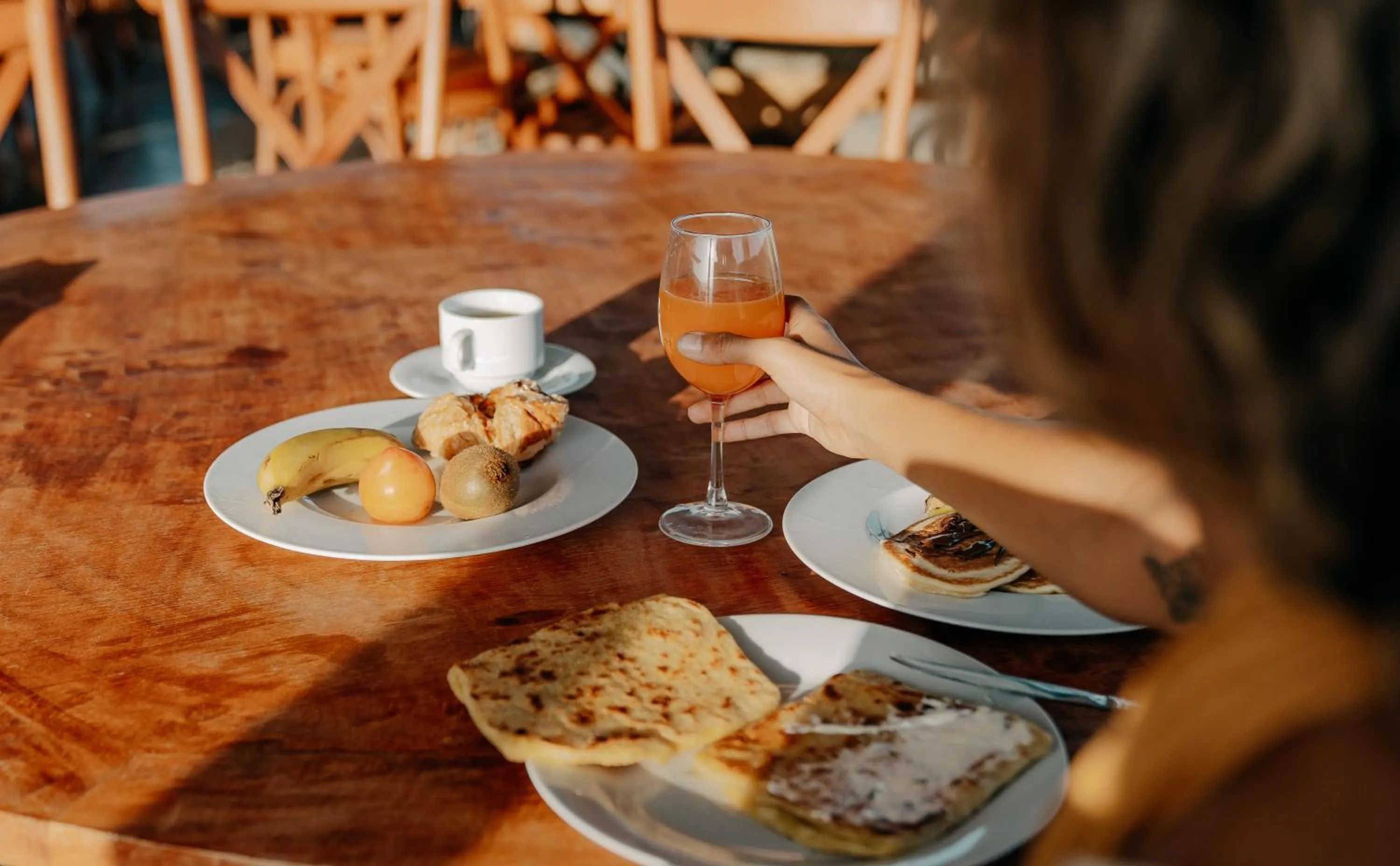 Food and drinks in The White Camel Camp - Agafay Desert Activities