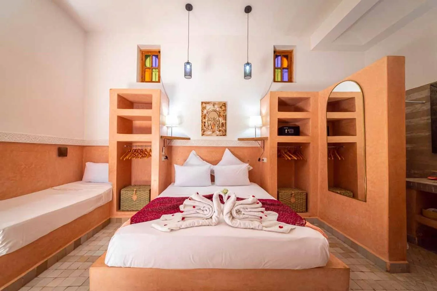 Bed in Riad Ambre et Jasmin