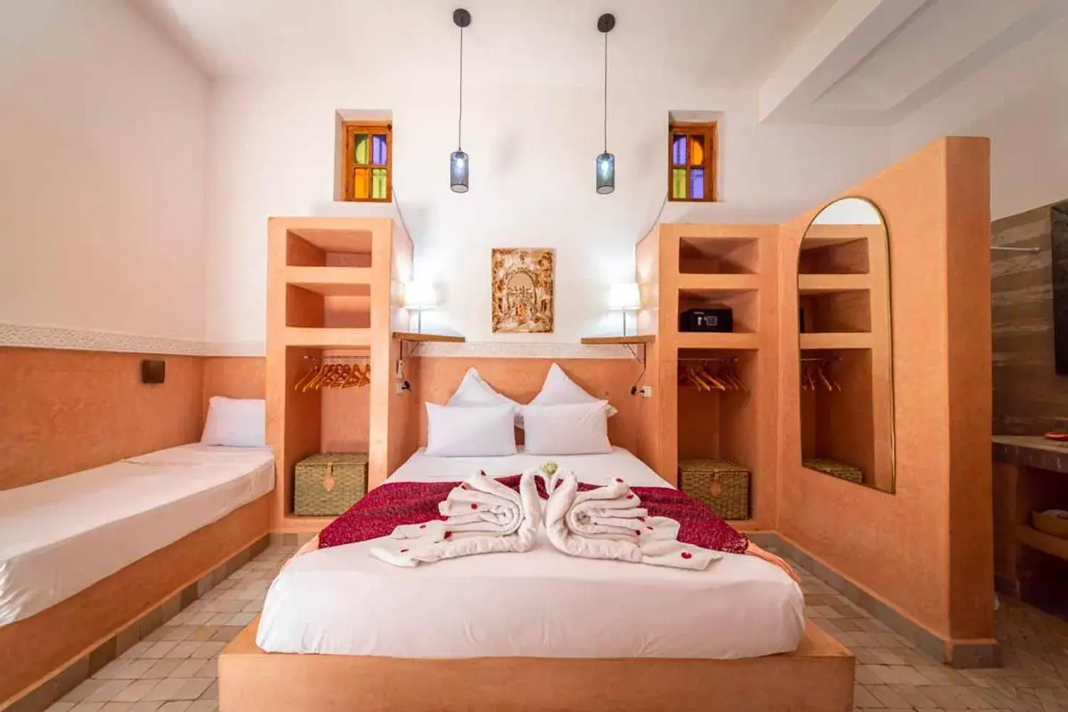 Bed in Riad Ambre et Jasmin Bed in Riad Ambre et Jasmin