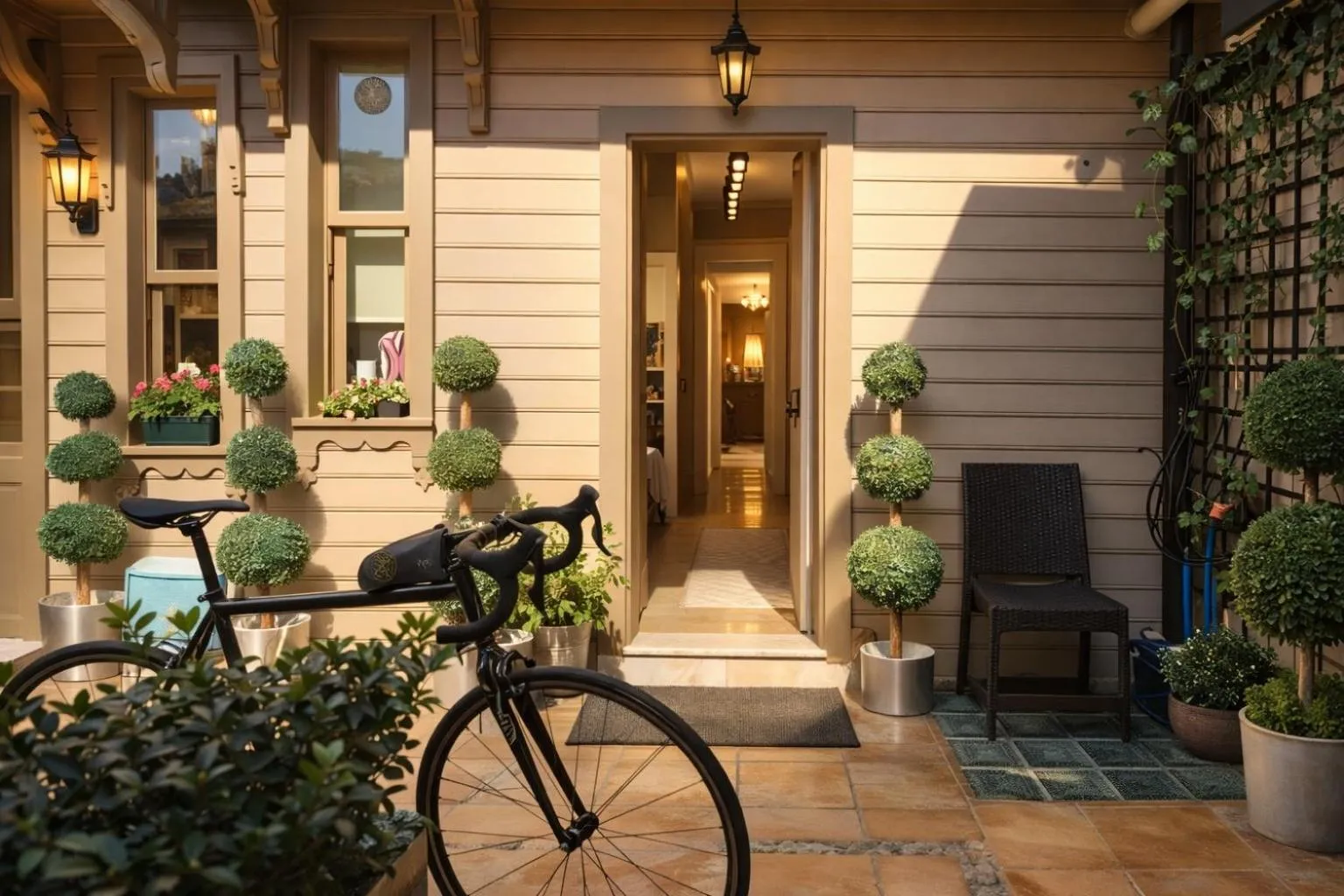 Cycling in valide-maide hotel