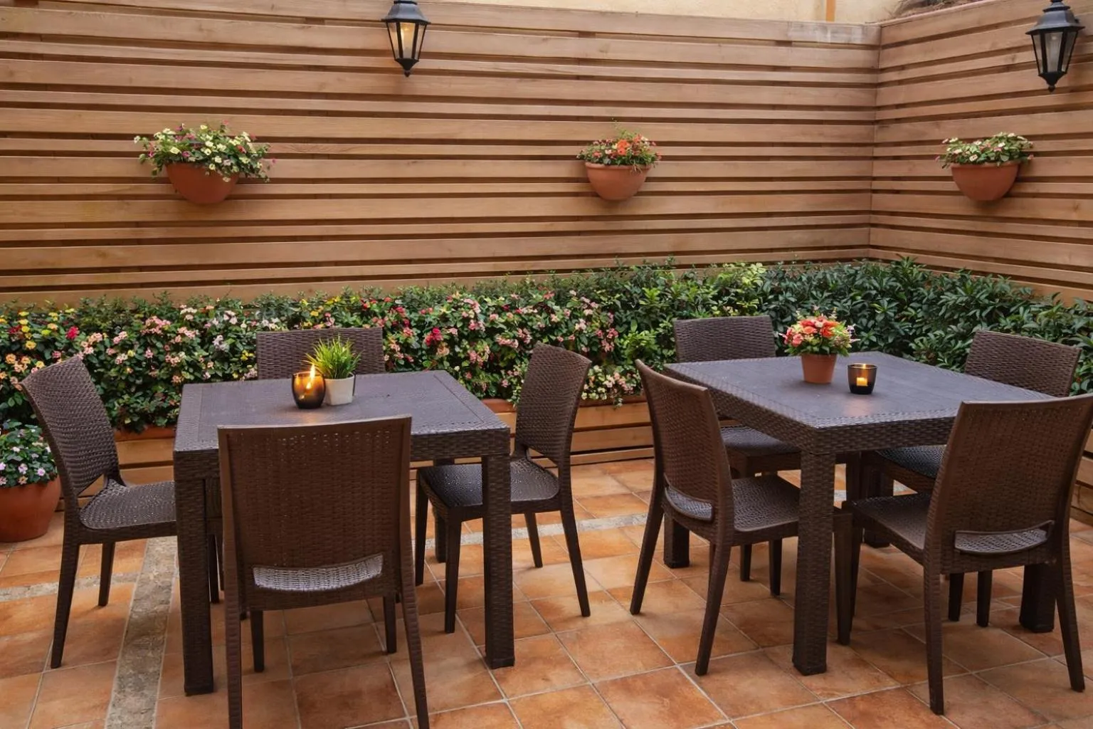Patio in valide-maide hotel