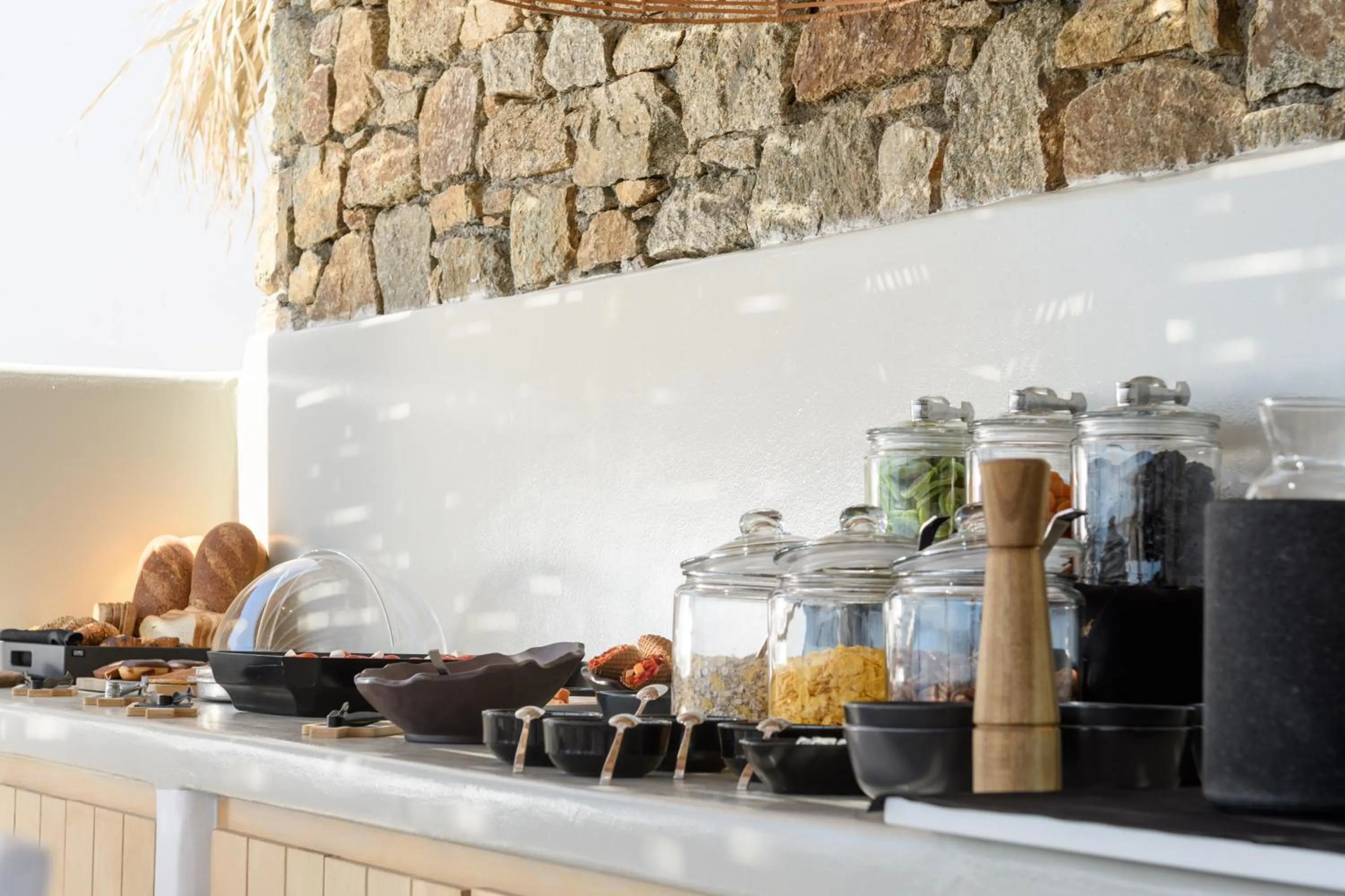 Buffet breakfast in The Summit of Mykonos