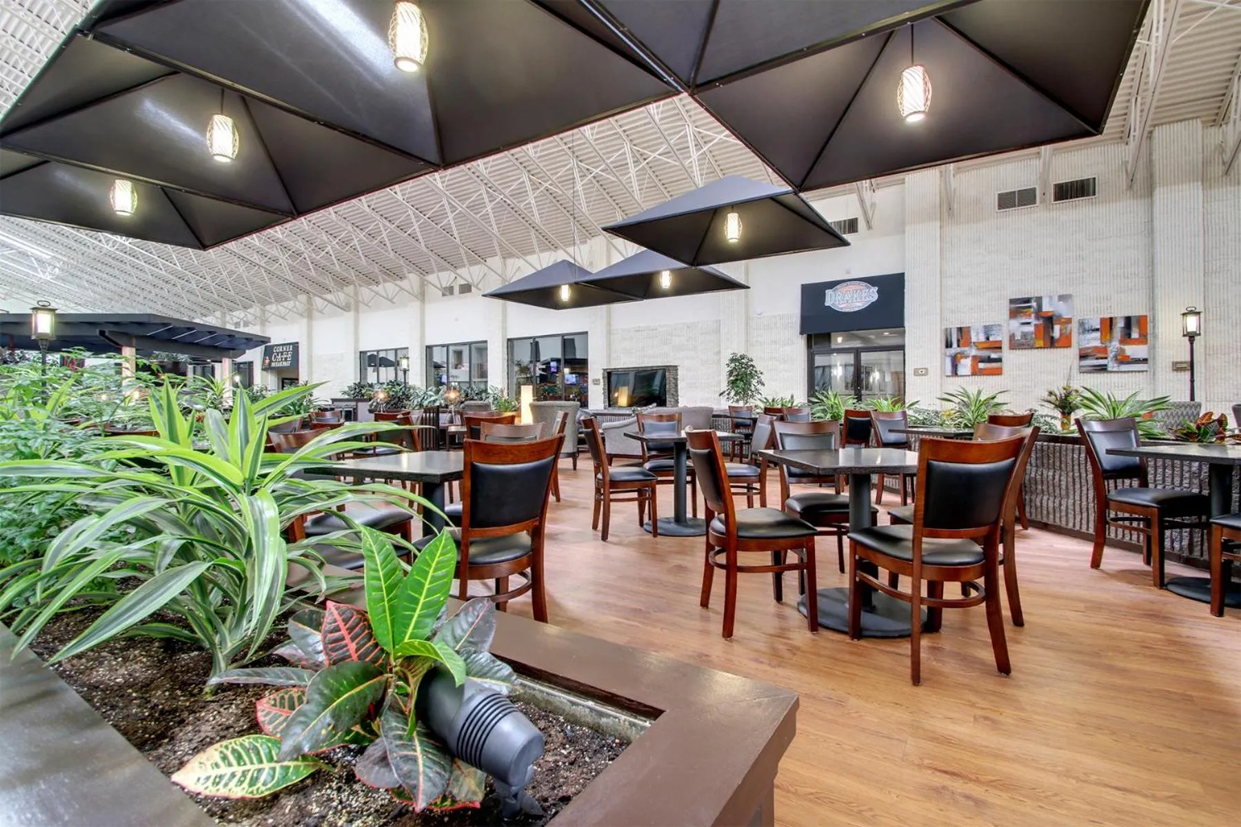 Seating area in The Atrium Hotel on Third