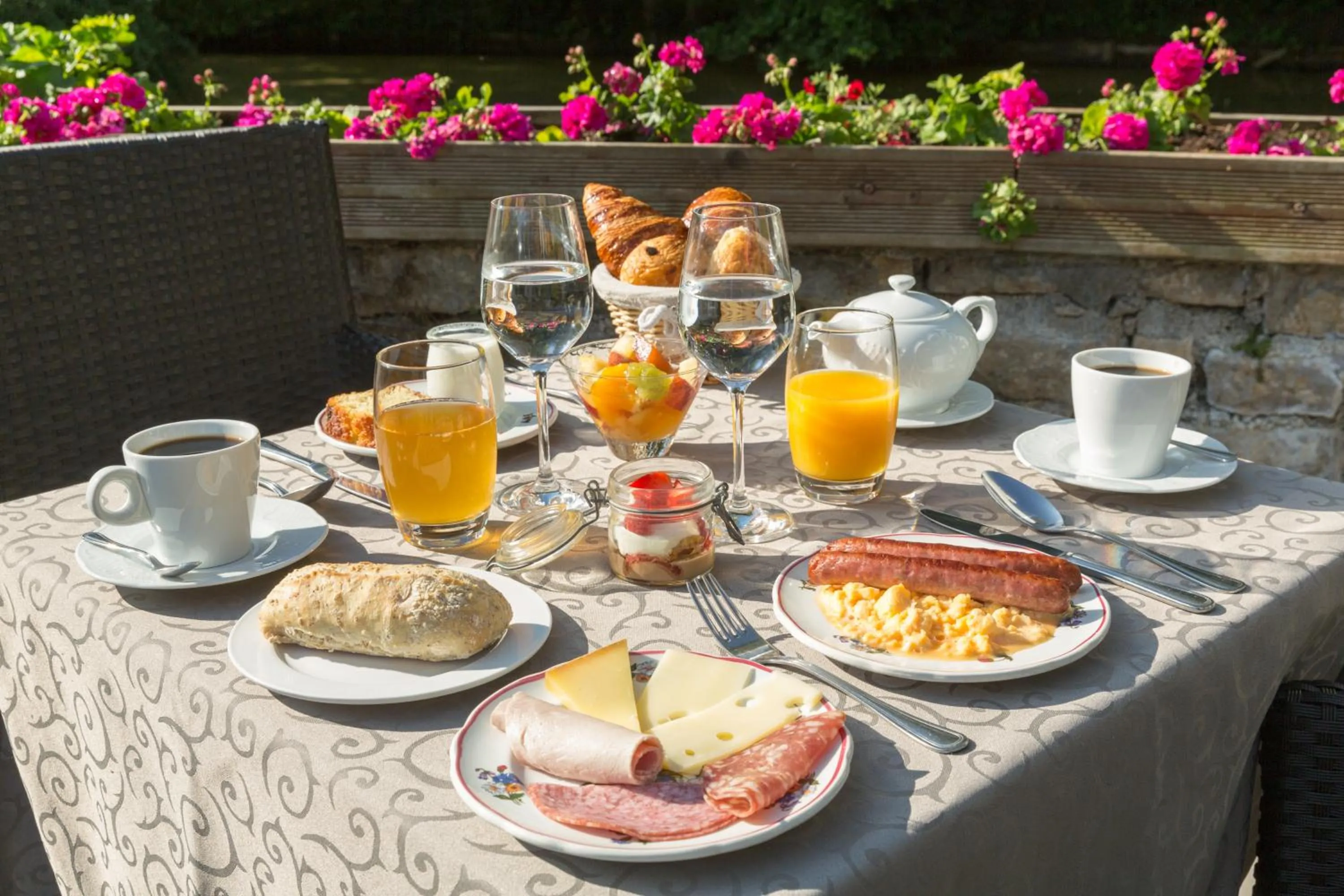 Buffet breakfast in Le Manoir de Pierre Levée, The Originals Collection