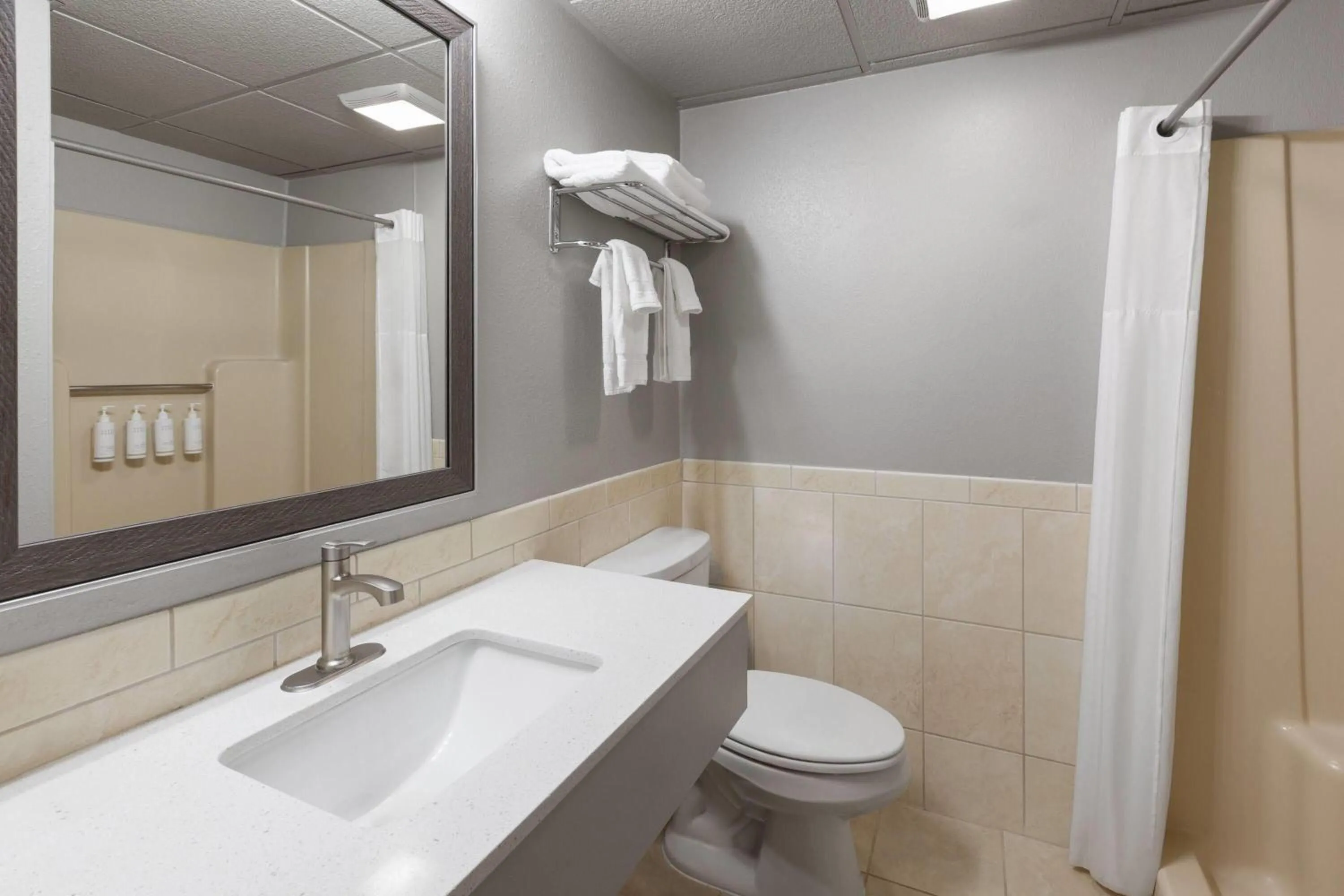 Bathroom in Super 8 by Wyndham Traverse City