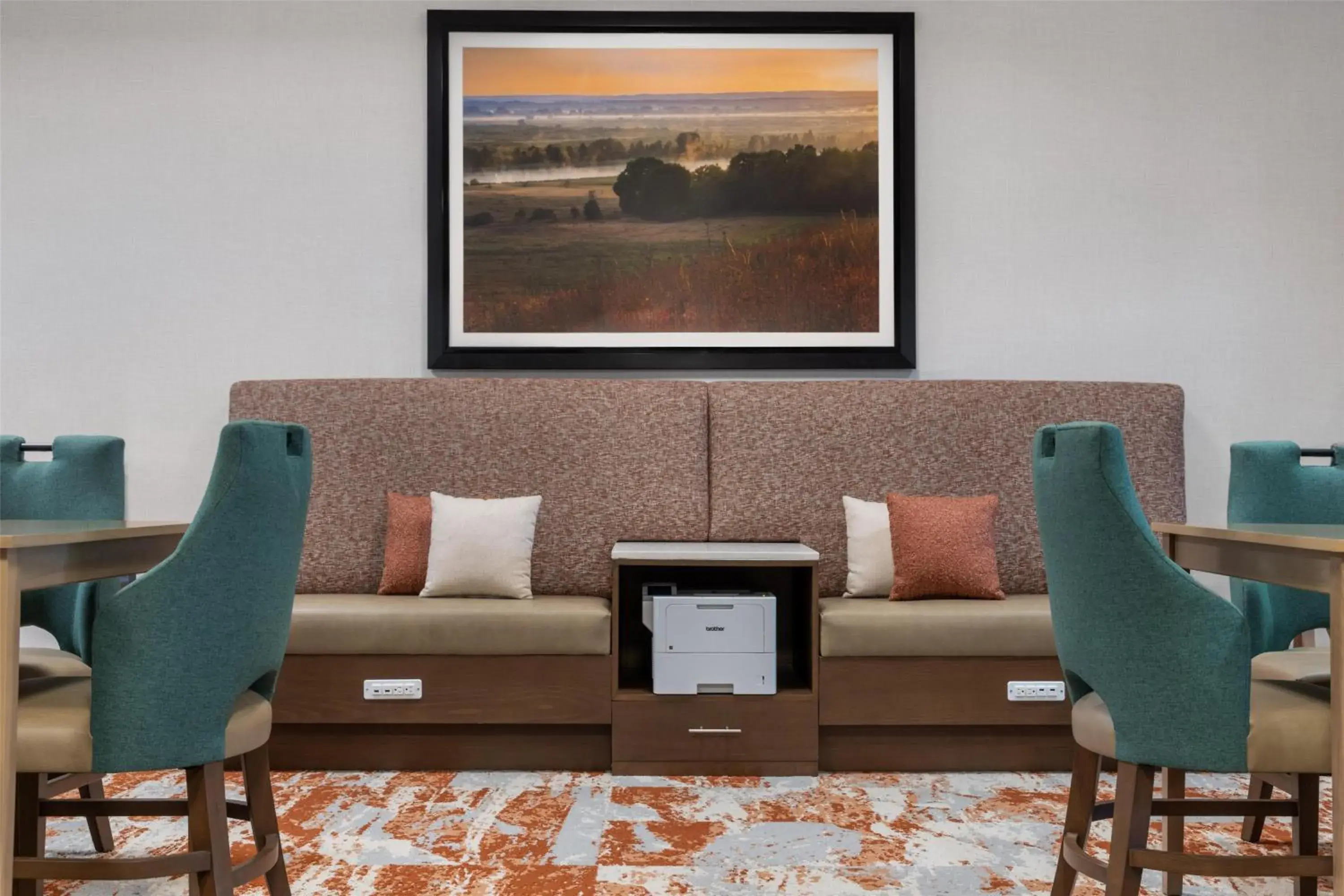 Lobby or reception in Hampton Inn & Suites I-35/Mulvane Lobby or reception in Hampton Inn & Suites I-35/Mulvane