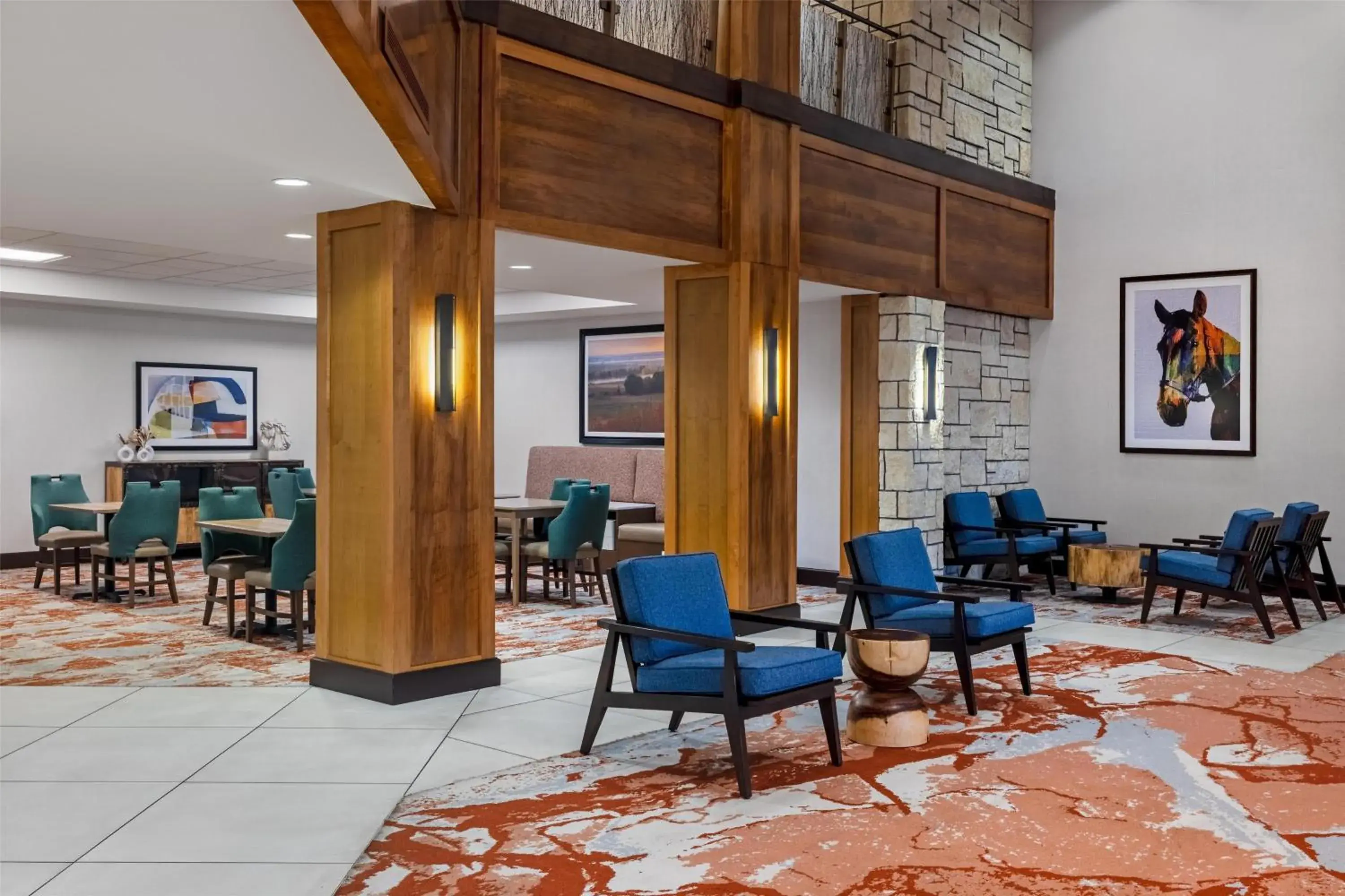 Lobby or reception in Hampton Inn & Suites I-35/Mulvane Lobby or reception in Hampton Inn & Suites I-35/Mulvane