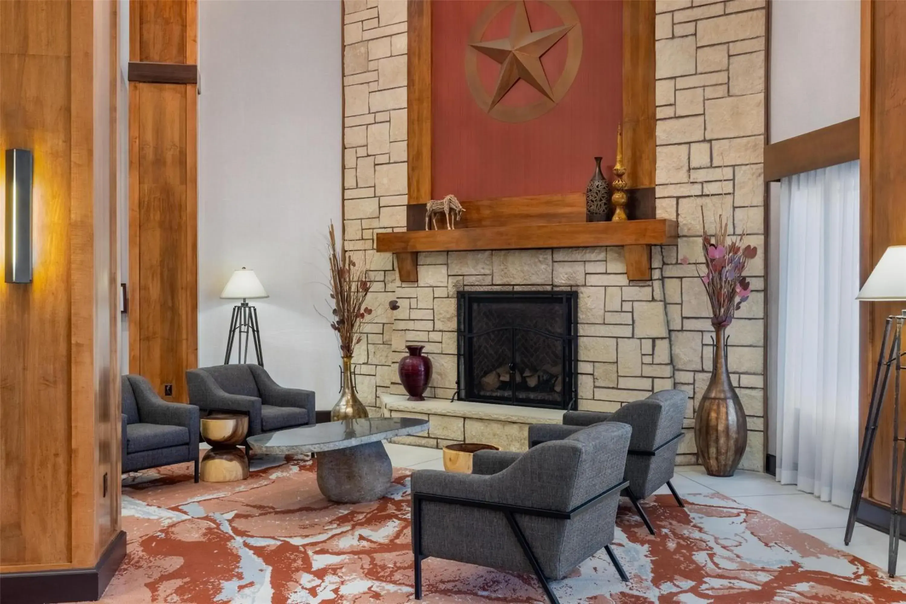 Lobby or reception in Hampton Inn & Suites I-35/Mulvane Lobby or reception in Hampton Inn & Suites I-35/Mulvane