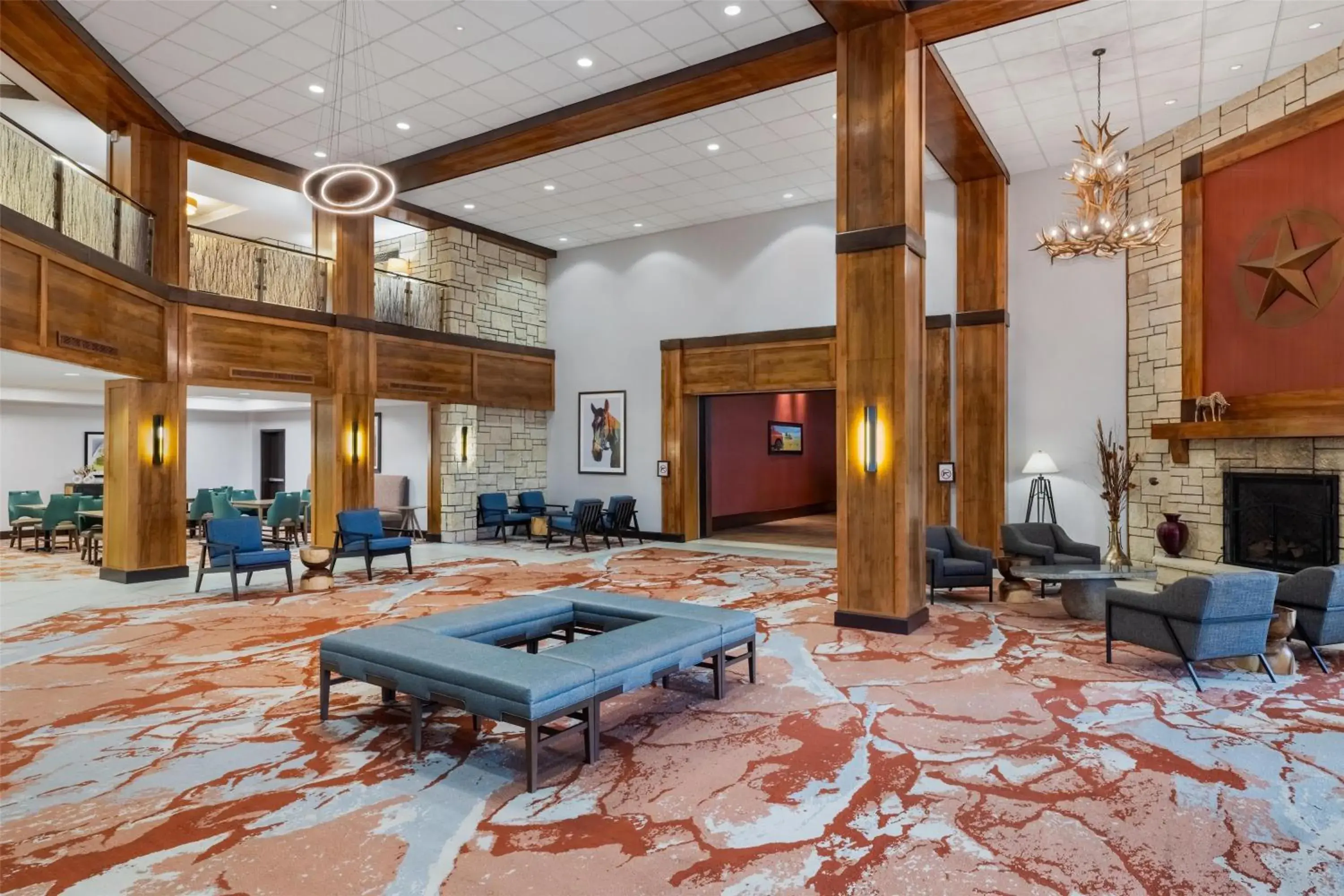 Lobby or reception in Hampton Inn & Suites I-35/Mulvane Lobby or reception in Hampton Inn & Suites I-35/Mulvane