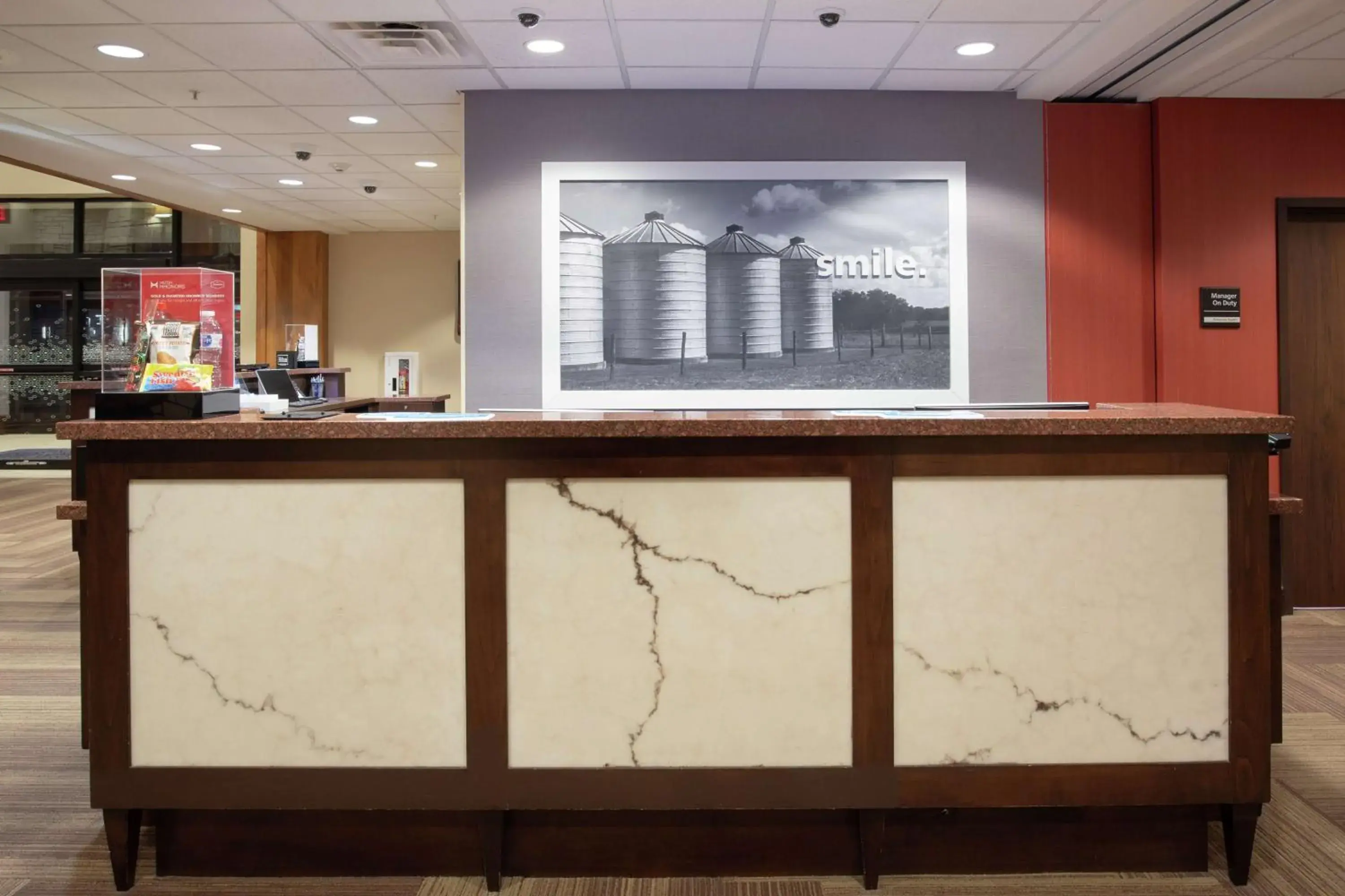 Lobby or reception in Hampton Inn & Suites I-35/Mulvane Lobby or reception in Hampton Inn & Suites I-35/Mulvane